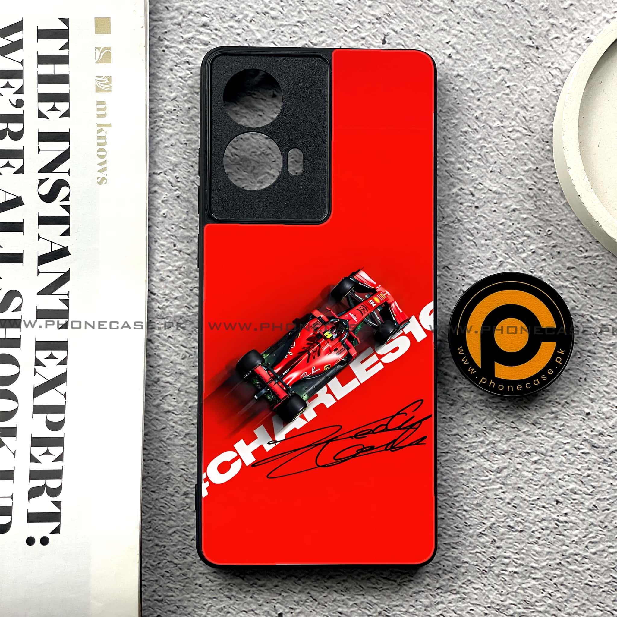 Moto G85 - Formula 1 Design - Premium Printed Glass soft Bumper shock Proof Case