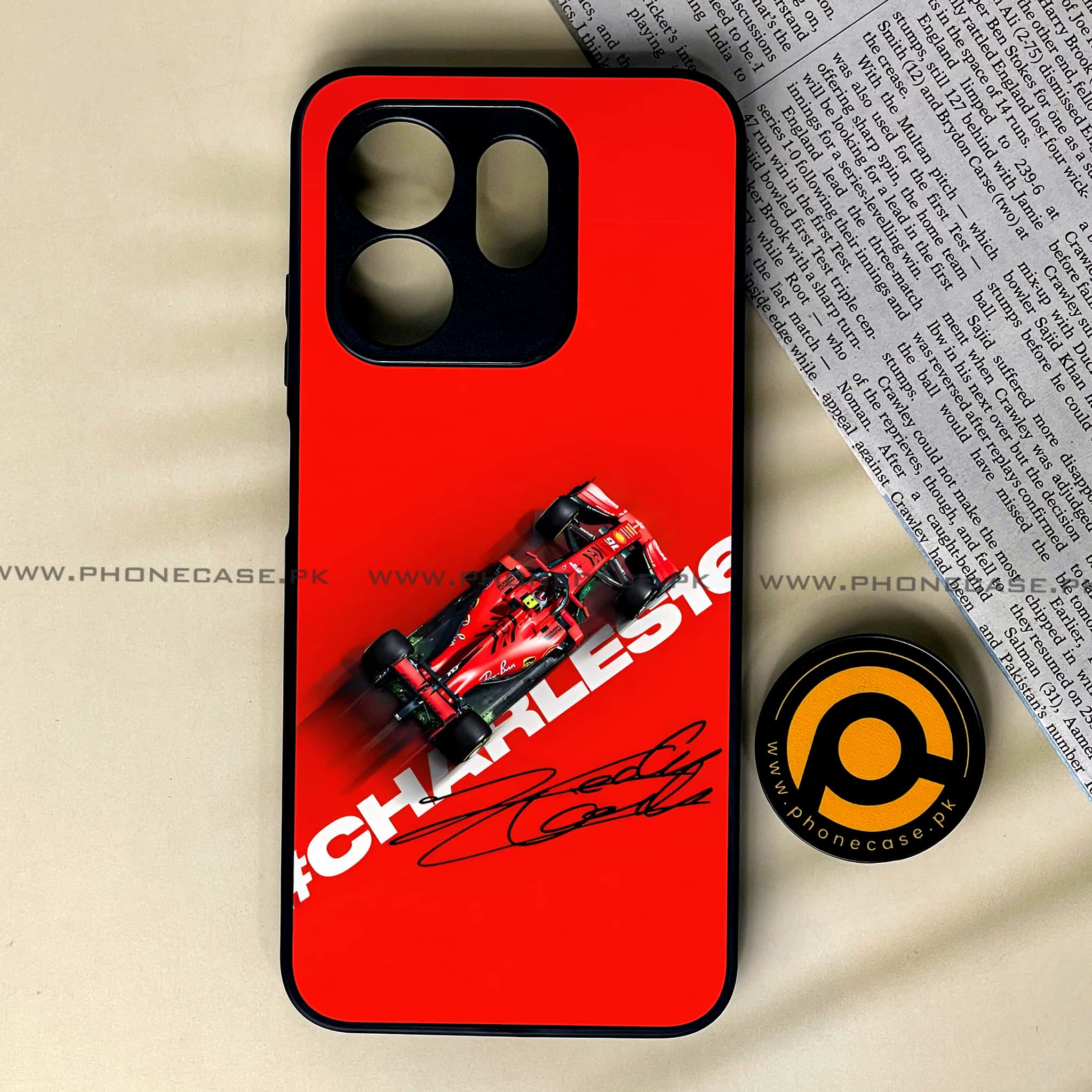 Infinix Smart 9 HD - Formula 1 Design Series - Premium Metal Printed soft Bumper shock Proof Case
