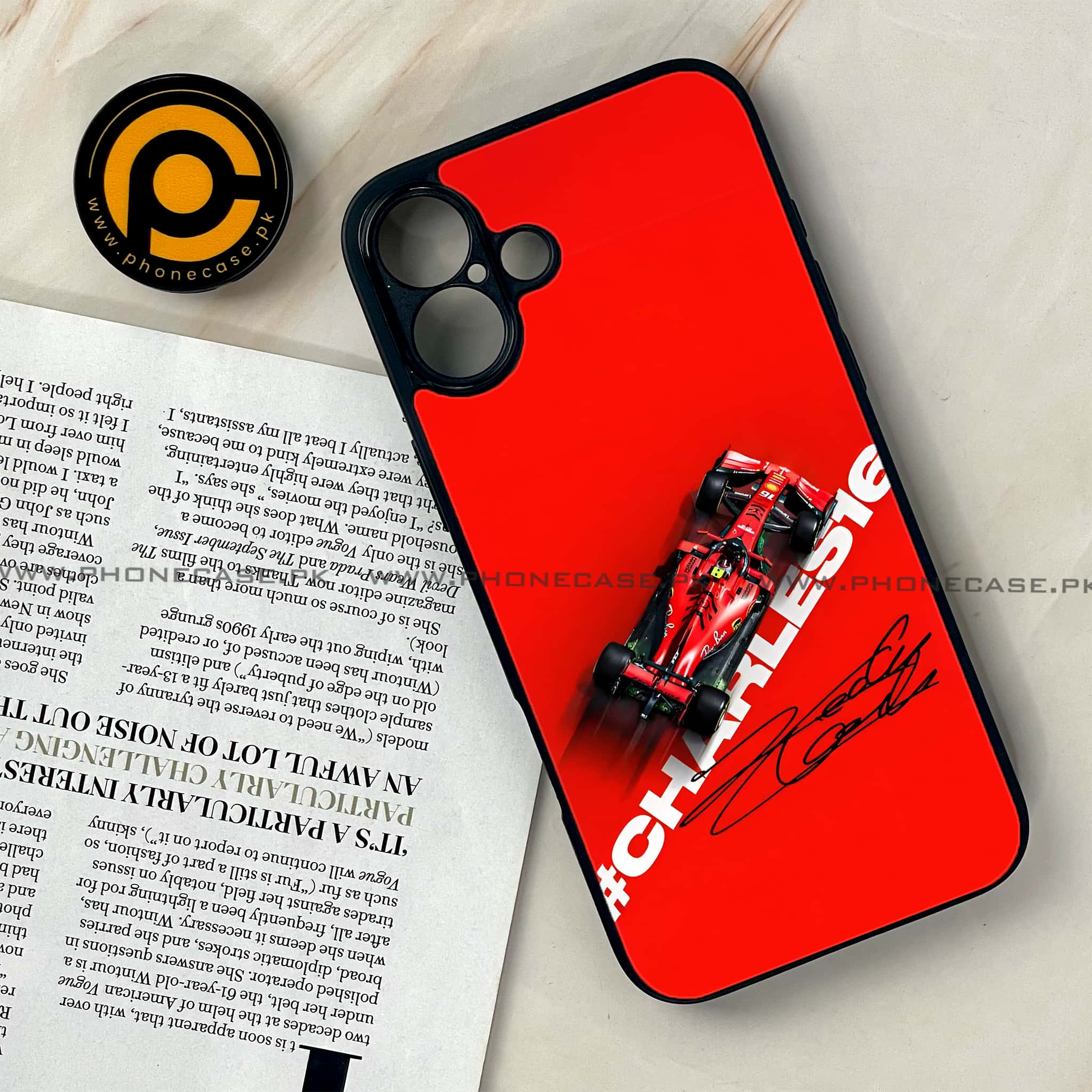 iPhone 16 Plus - Formula 1 Design - Premium Printed Glass soft Bumper shock Proof Case