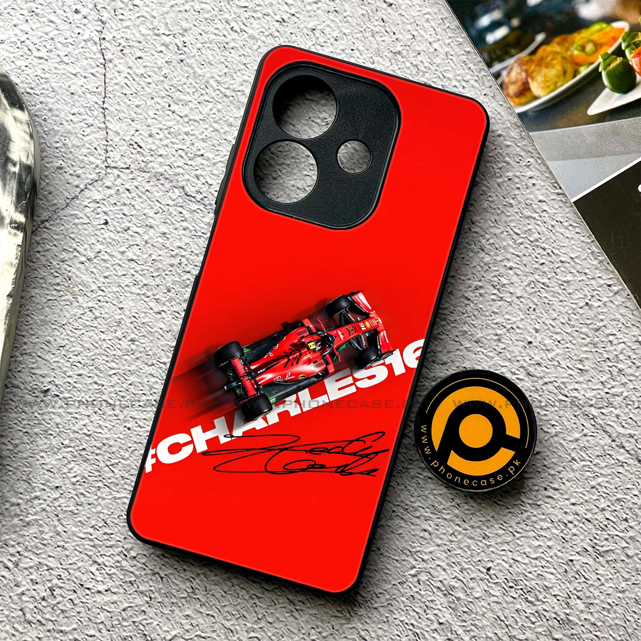 Oppo A5i - Formula 1 Design - Premium Metal Printed soft Bumper shock Proof Case