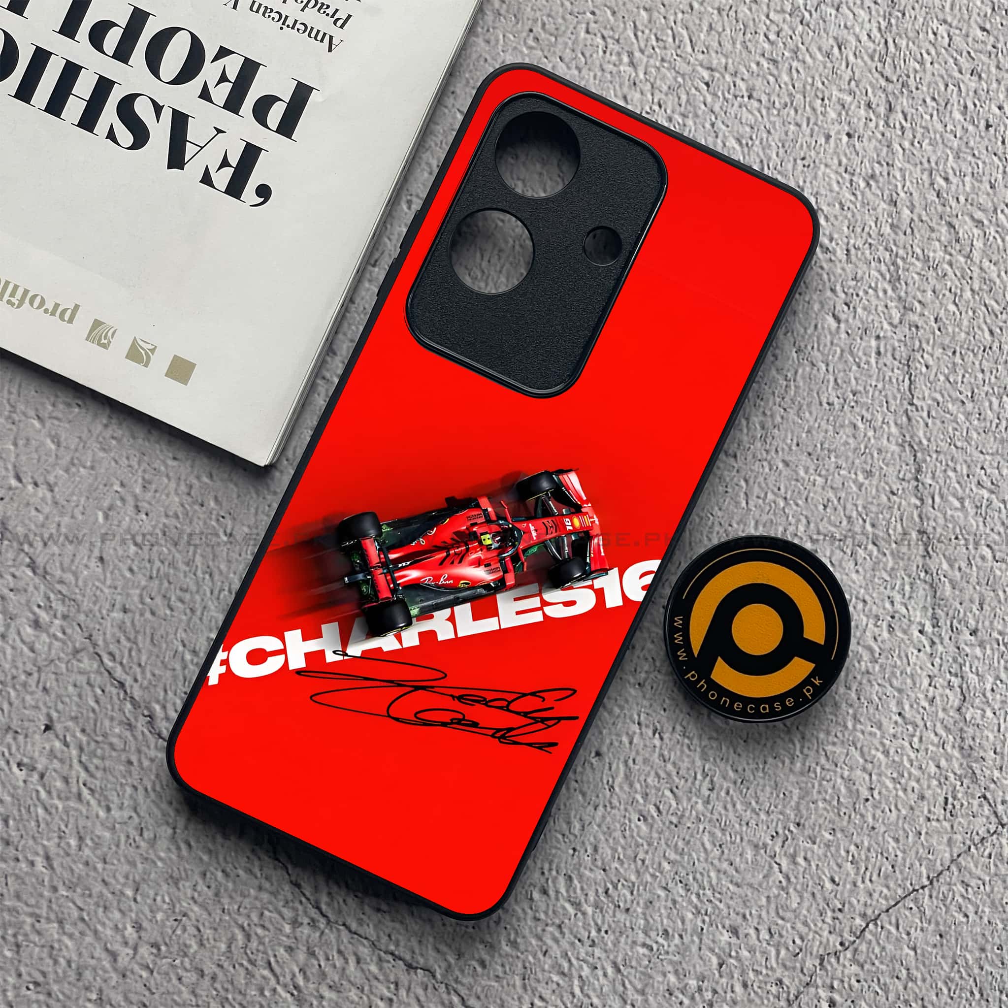 Realme Note 60x - Formula 1 Design Series - Premium Metal  Printed soft Bumper shock Proof Case