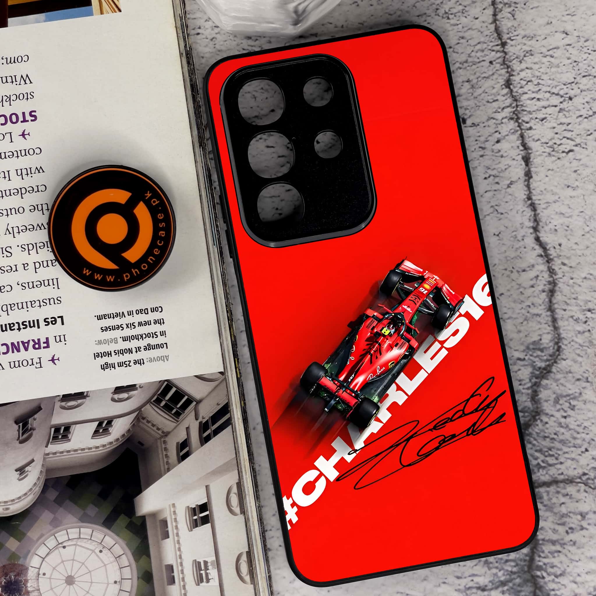 Vivo Y29 4G - Formula 1 Design Series - Premium Metal Printed soft Bumper Shock Proof Case  CS-35198