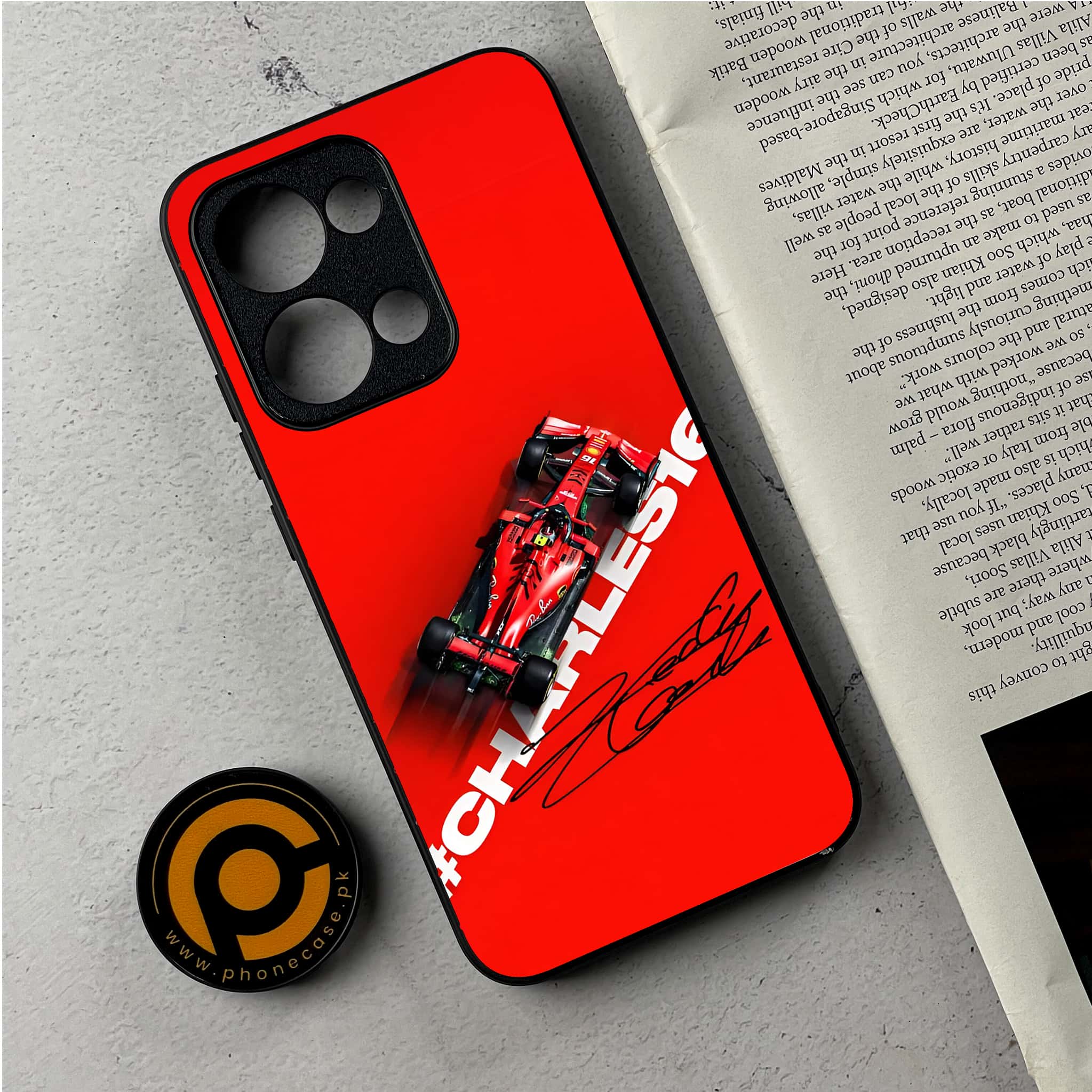 Oppo Reno 13 - Formula 1 Design Series - Premium Metal Printed Soft Bumper Shockproof Case