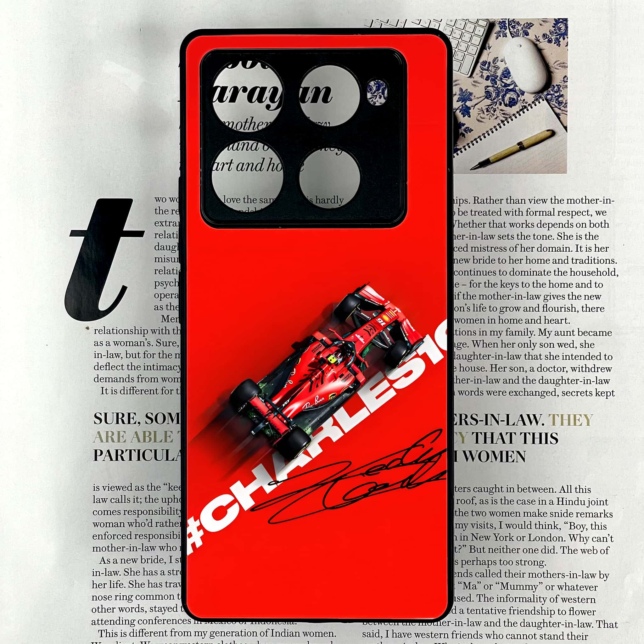 Infinix Note 40 Pro Plus - Formula 1 Design Series - Premium Metal Printed soft Bumper shock Proof Case