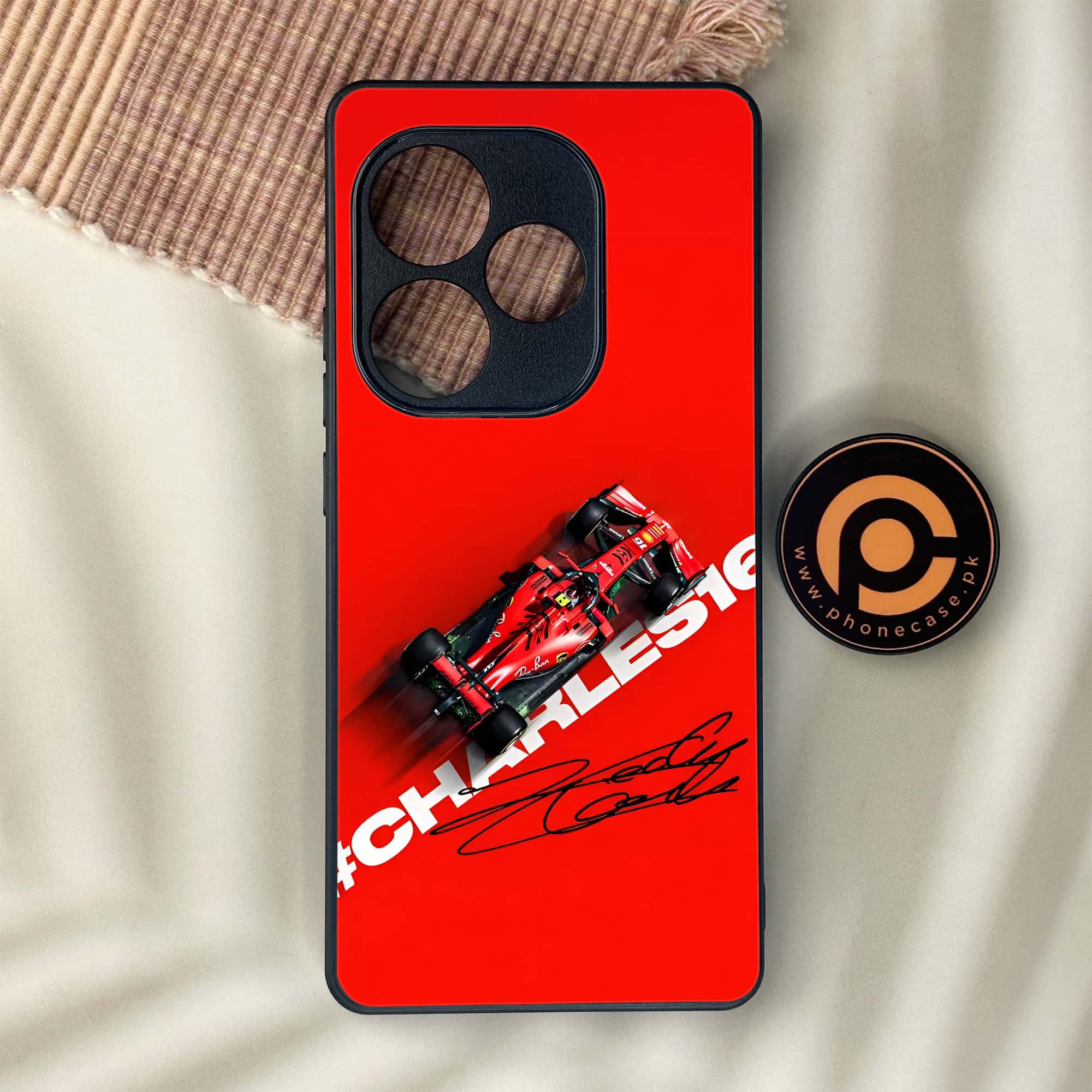 Realme GT 6 - Formula 1 Design Series - Premium Metal Printed soft Bumper shock Proof Case