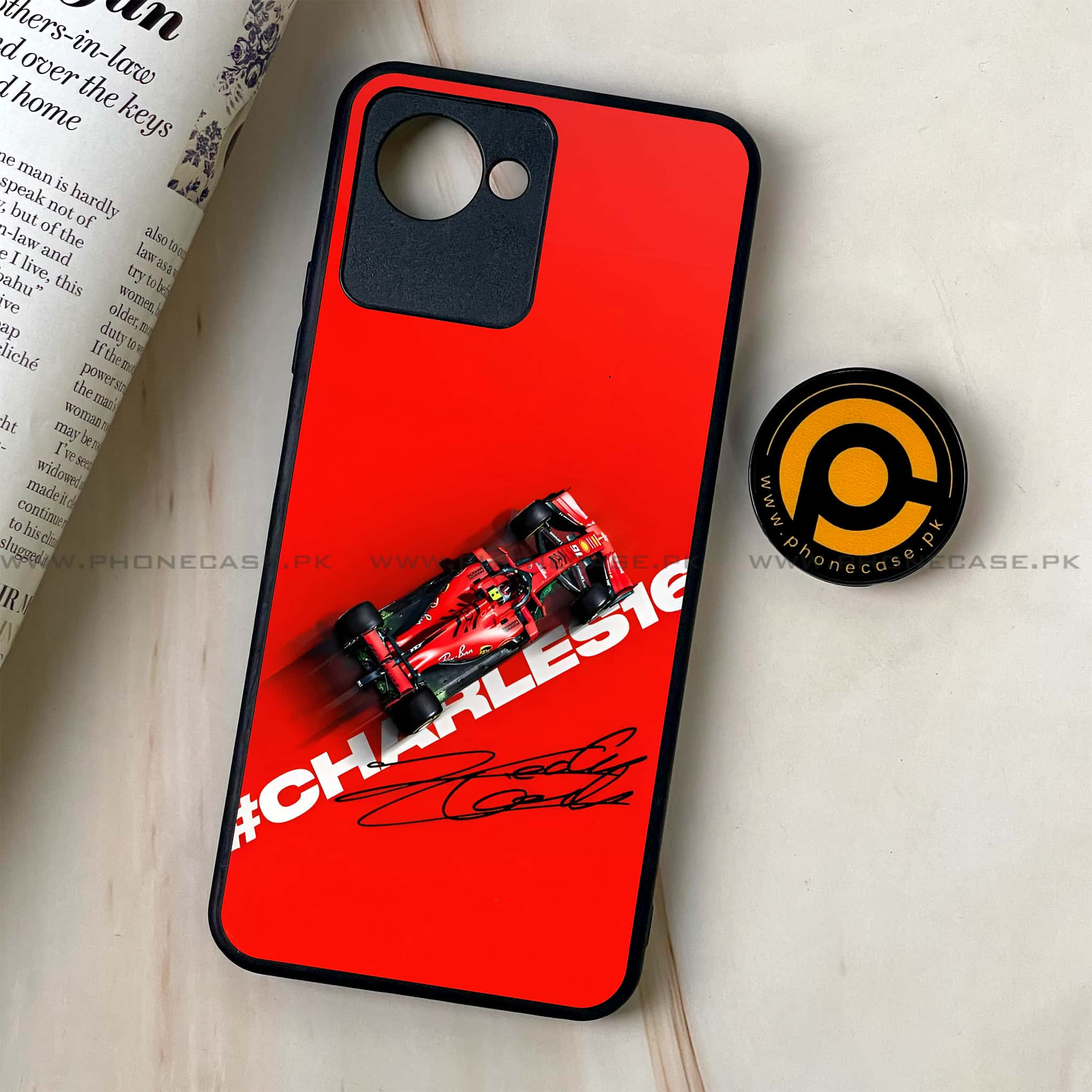 Realme C30 - Formula 1 Design Series - Premium Printed Glass soft Bumper shock Proof Case