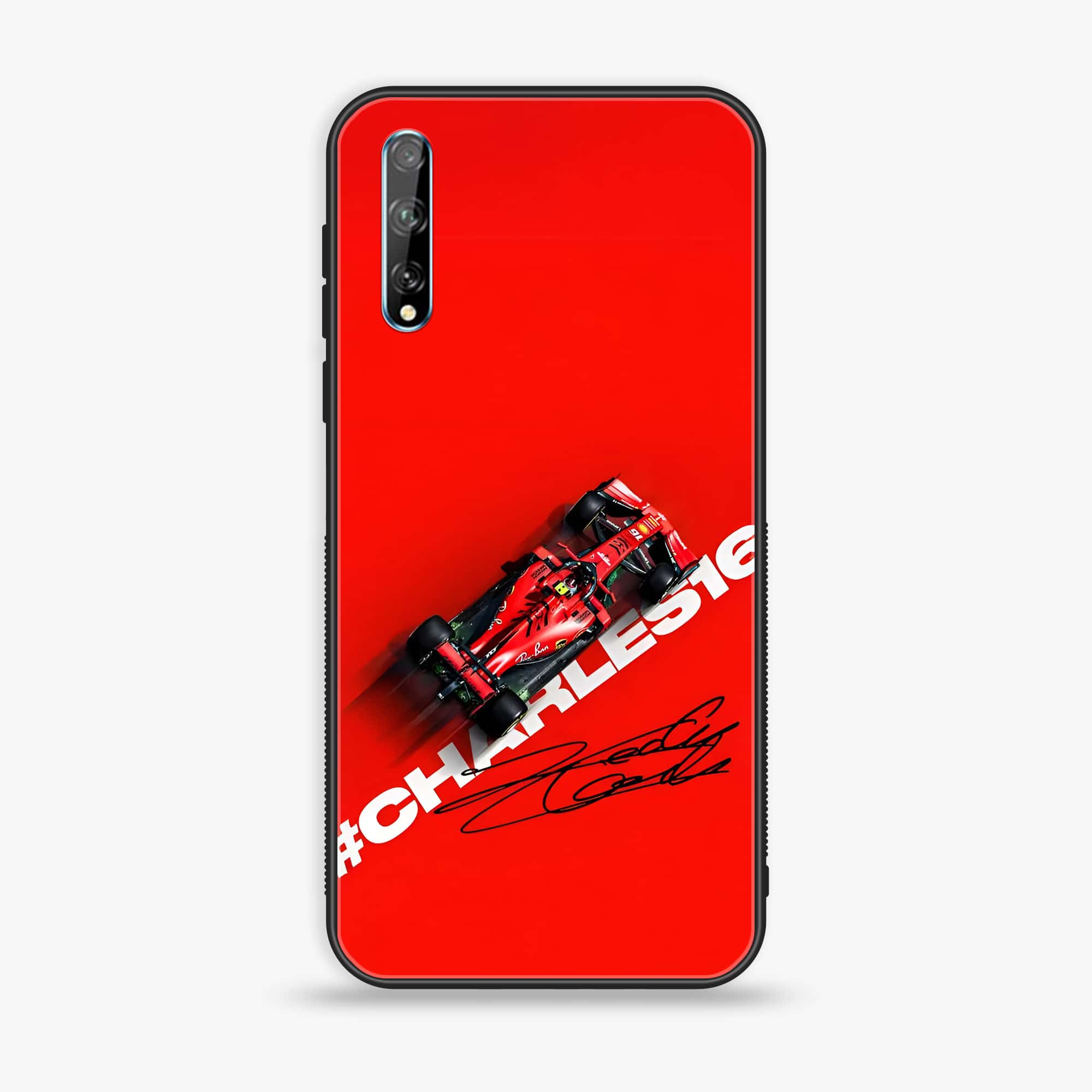 Huawei Y8p - Formula 1 Design Series - Premium Printed Glass soft Bumper shock Proof Case