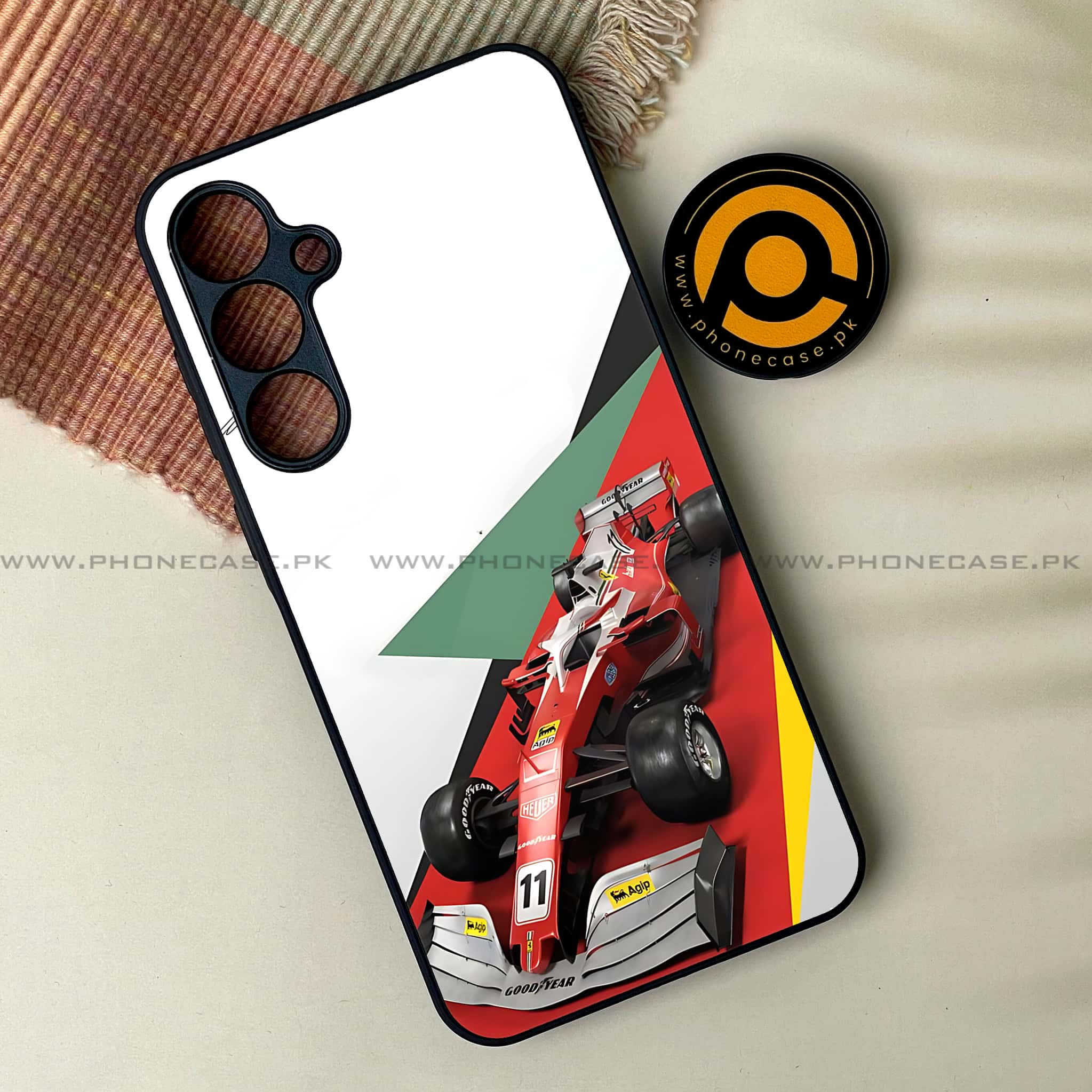 Samsung Galaxy A14 - Formula 1 Design Series - Premium Printed Glass soft Bumper shock Proof Case