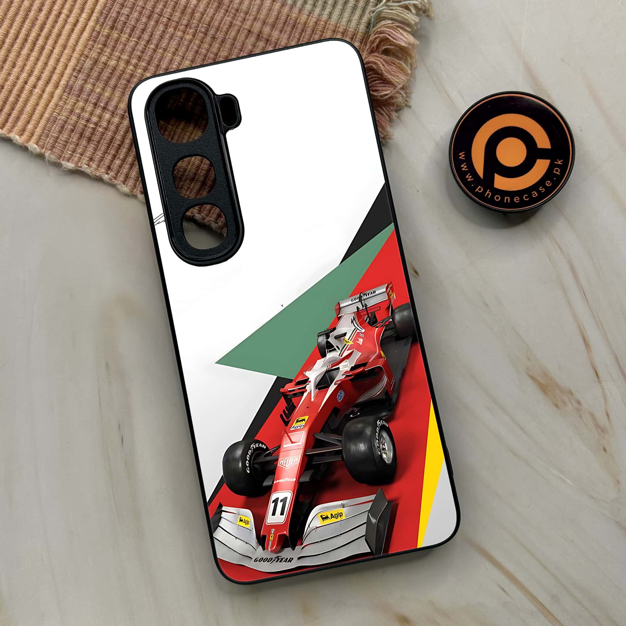 Vivo Y400 - Formula 1 Design Series - Premium Metal Printed soft Bumper shock Proof Case