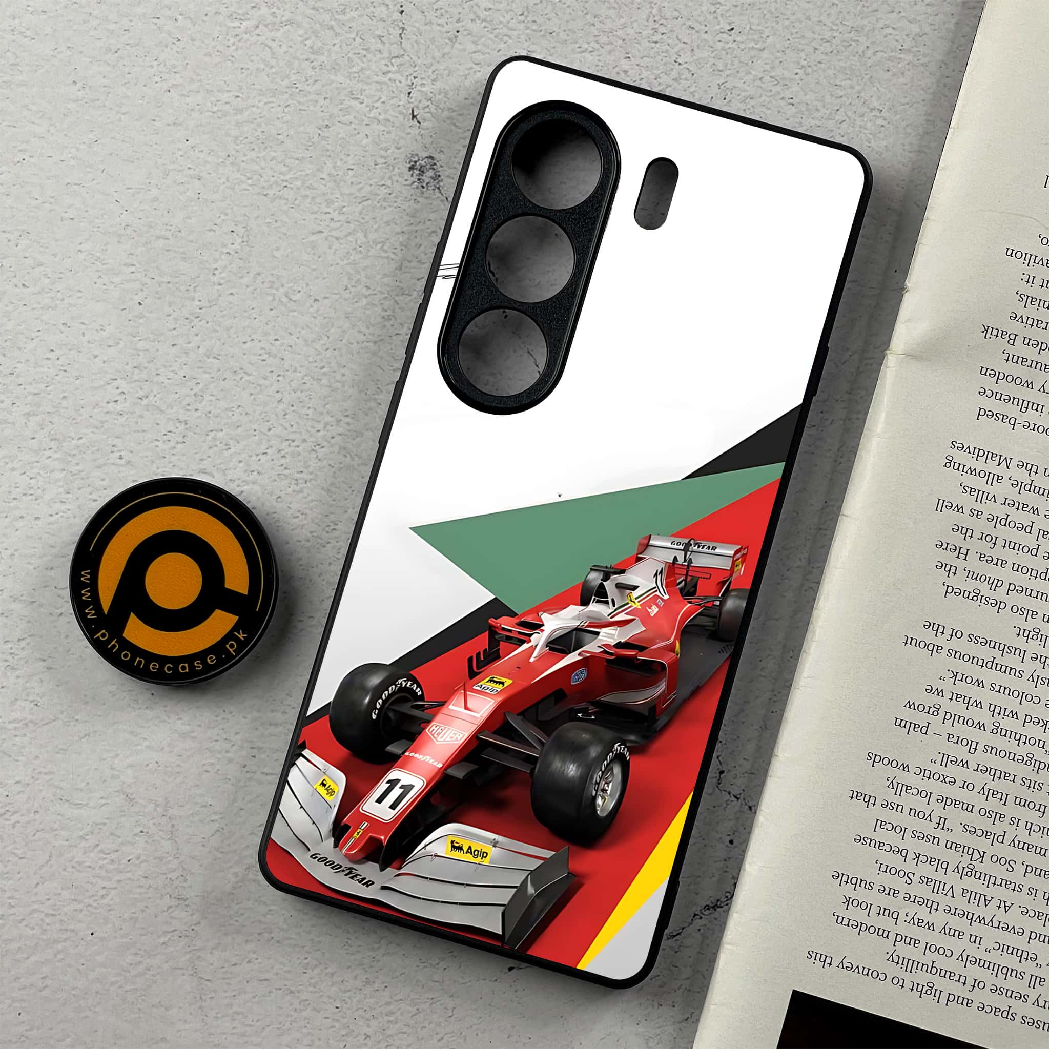 Tecno Camon 40 - Formula 1 Design Series - Premium Metal Printed Soft Bumper Shockproof Case