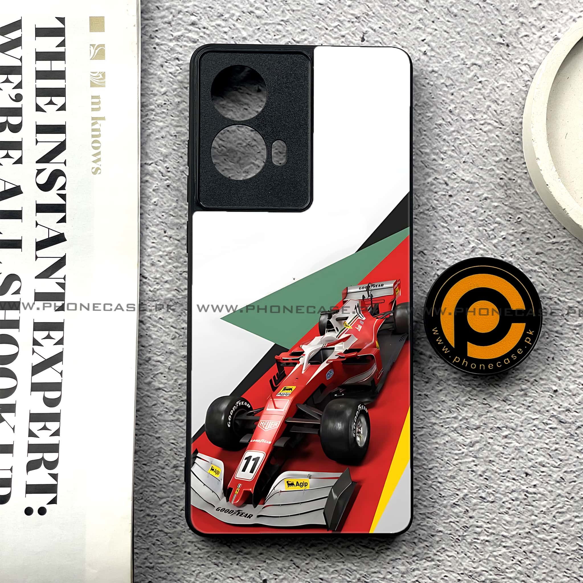 Moto G85 - Formula 1 Design - Premium Printed Glass soft Bumper shock Proof Case