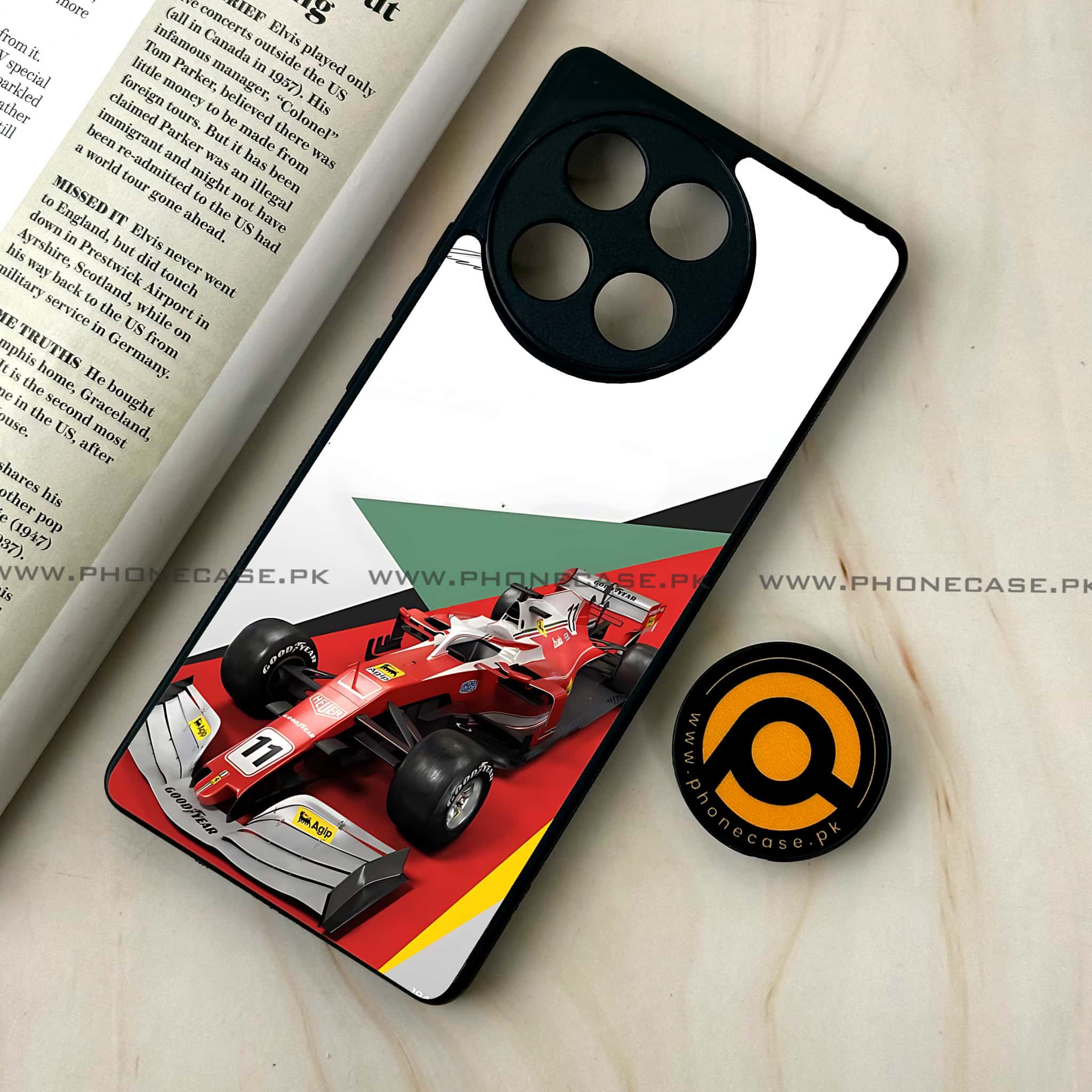 Tecno Camon 30s - Formula 1 Design - Premium Metal Printed soft Bumper shock Proof Case