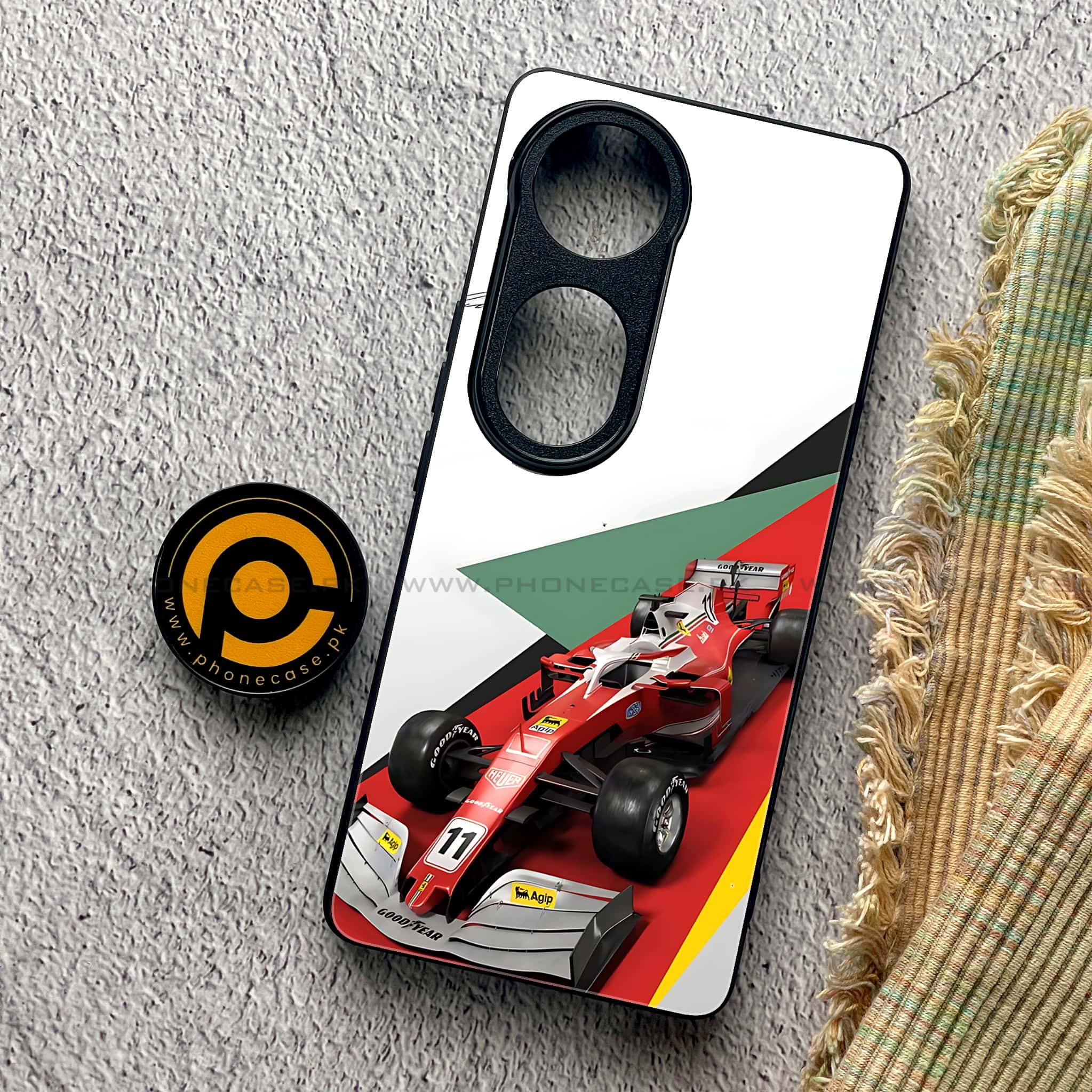 Vivo V40 Pro - Formula 1 Design - Premium Metal Printed soft Bumper shock Proof Case