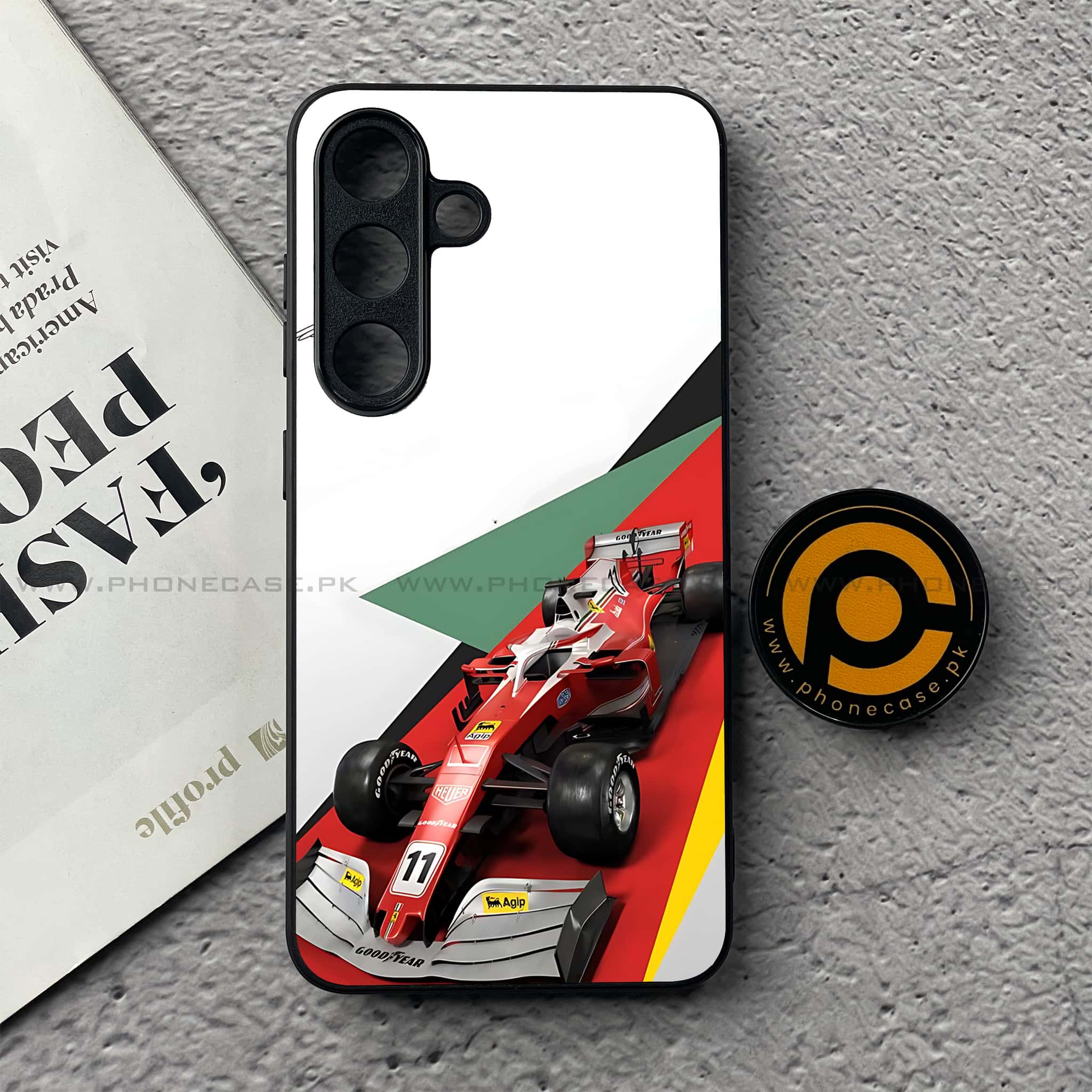 Samsung Galaxy S25 FE - Formula 1 Design Series - Premium Metal Printed soft Bumper shock Proof Case
