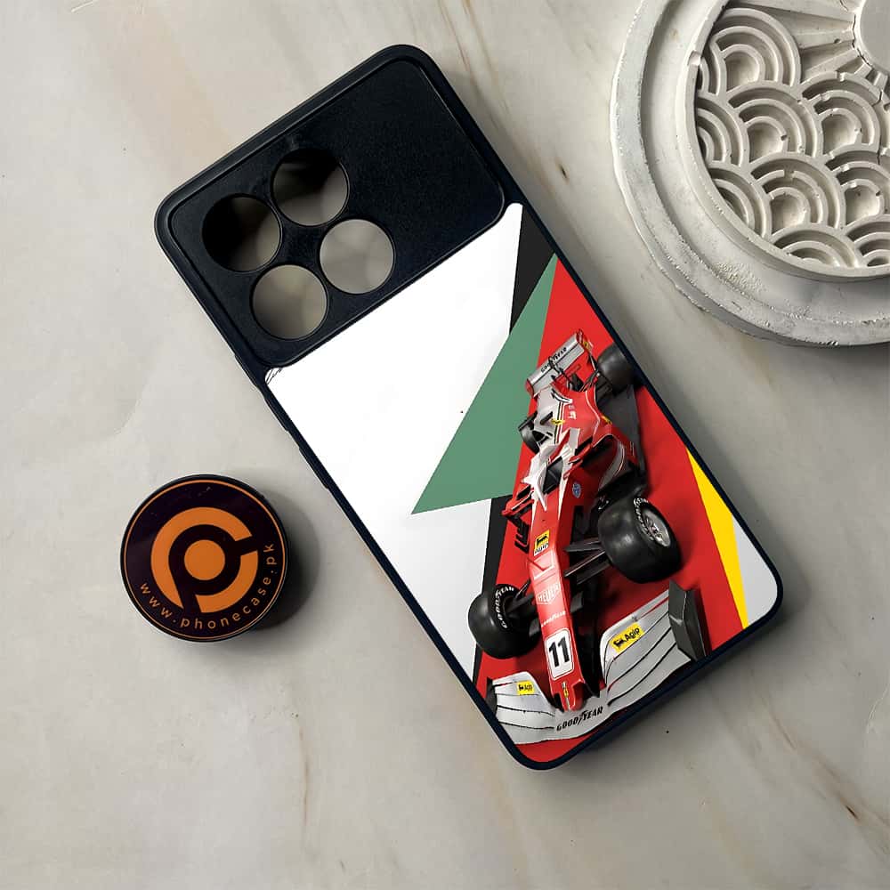 Xiaomi Poco F6 Pro - Formula 1 Design Series - Premium Metal Printed soft Bumper shock Proof Case