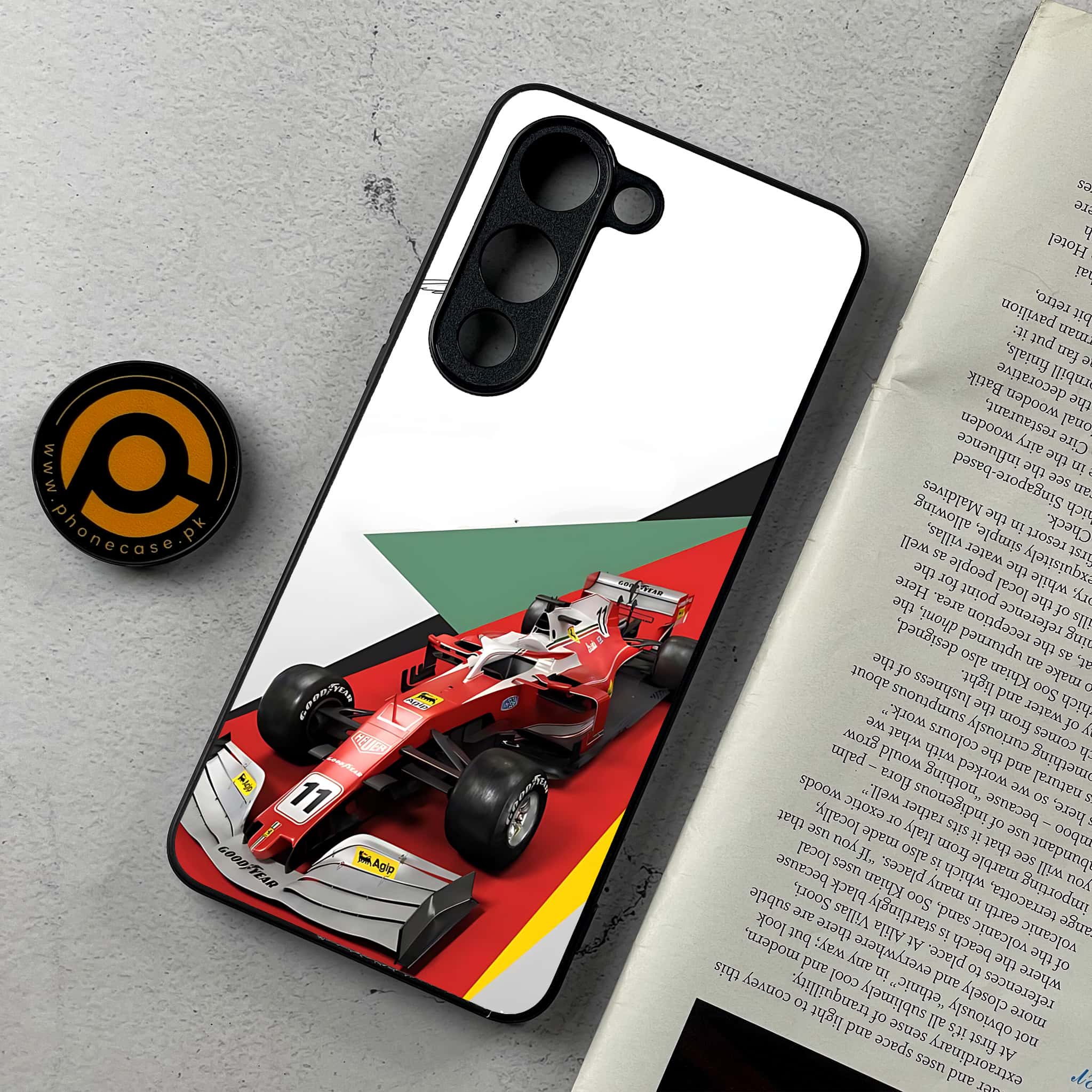 Vivo Y04 - Formula 1 Design - Premium Metal Printed Soft Bumper Shockproof Case
