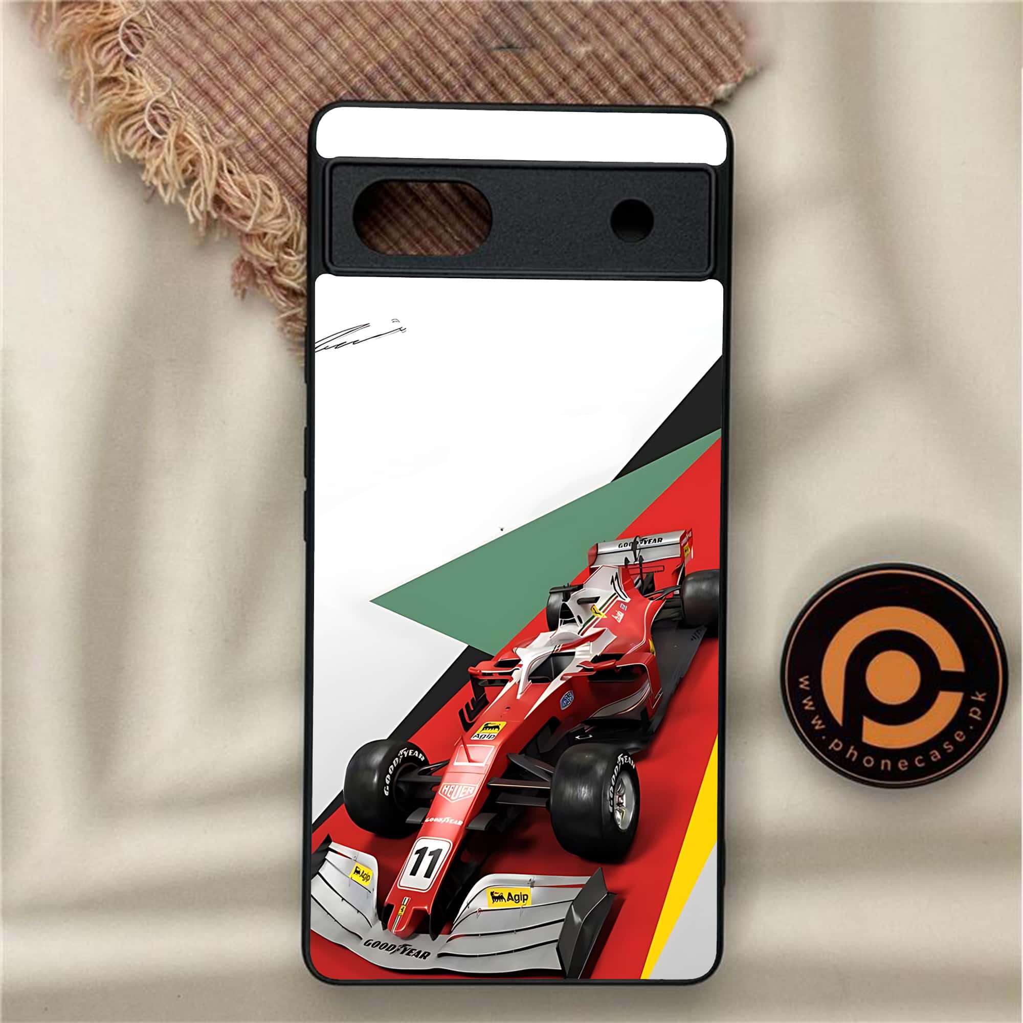 Google Pixel 6A - Formula 1 Design - Premium Metal Printed soft Bumper Shock Proof Case