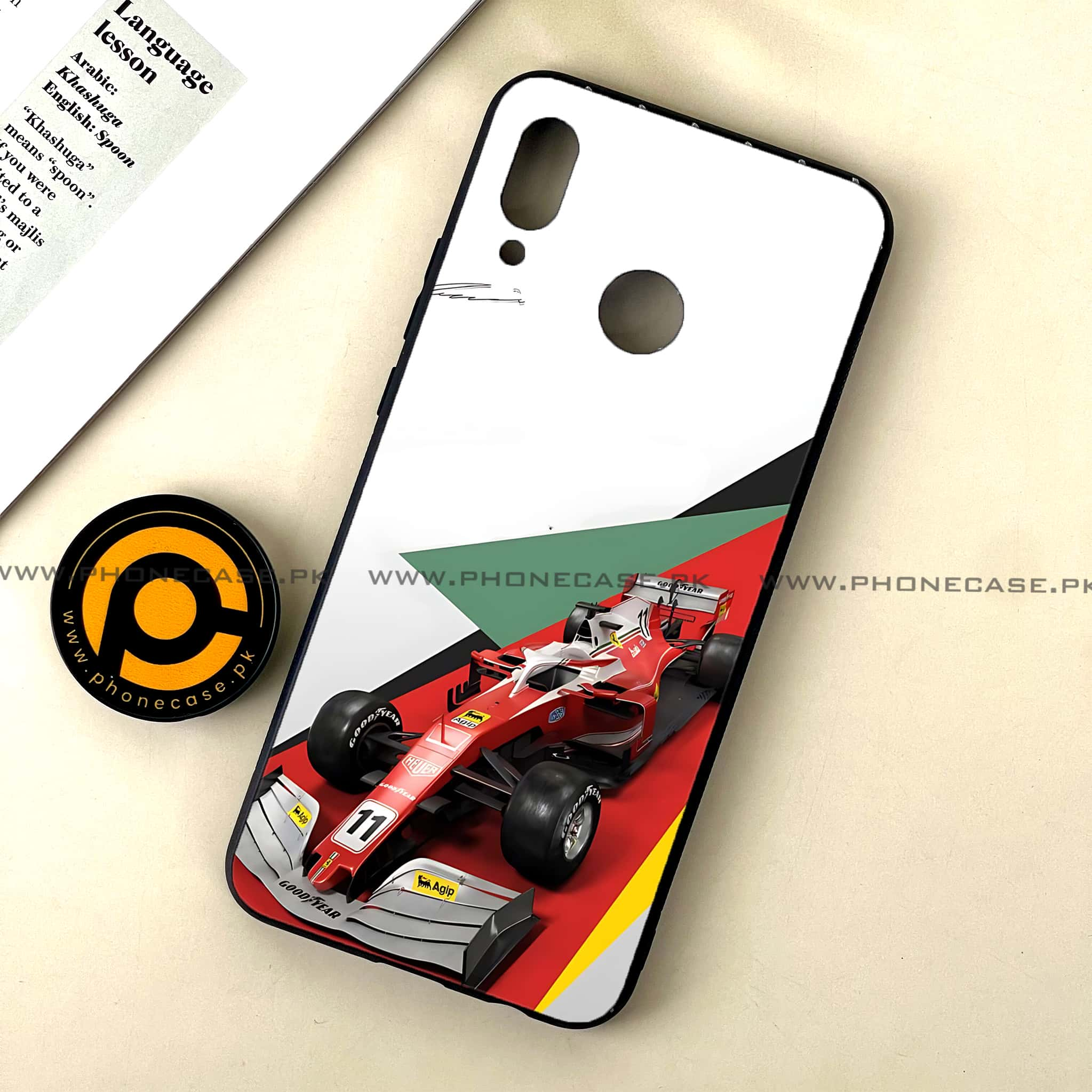 Huawei Nova 3 - Formula 1 Design Series - Premium Printed Glass soft Bumper shock Proof Case