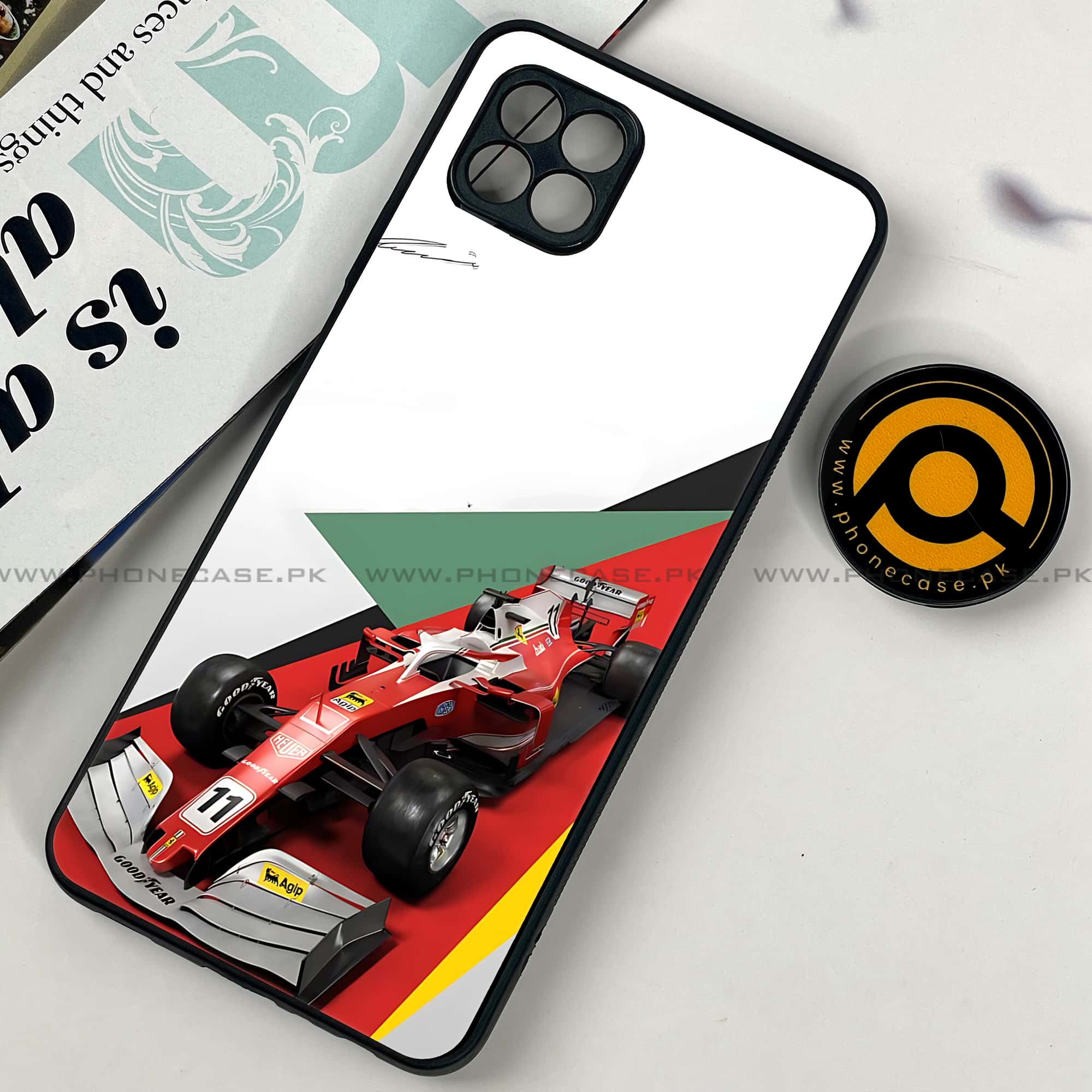 Samsung Galaxy A22 - Formula 1 Design - Premium Printed Metal soft Bumper shock Proof Case