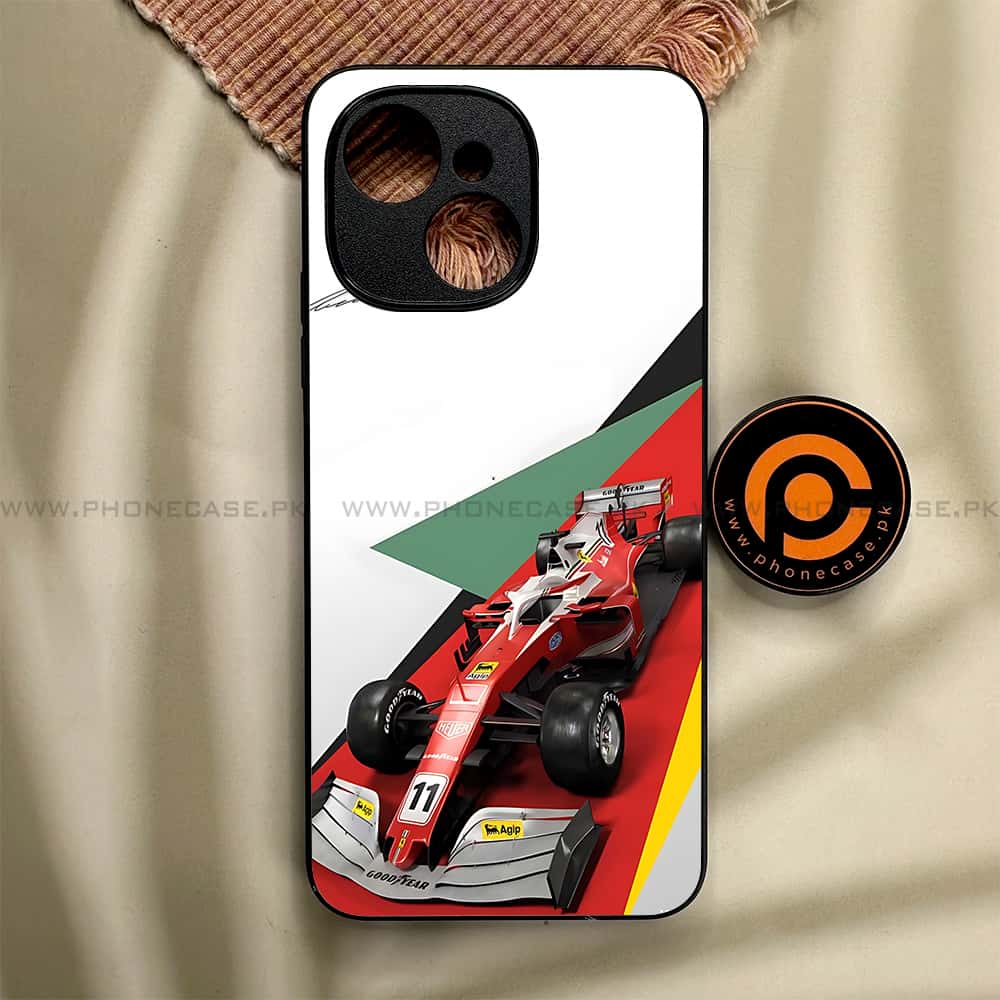 Tecno Spark 40C - Formula 1 Design Series - Premium Metal Printed soft Bumper shock Proof Case