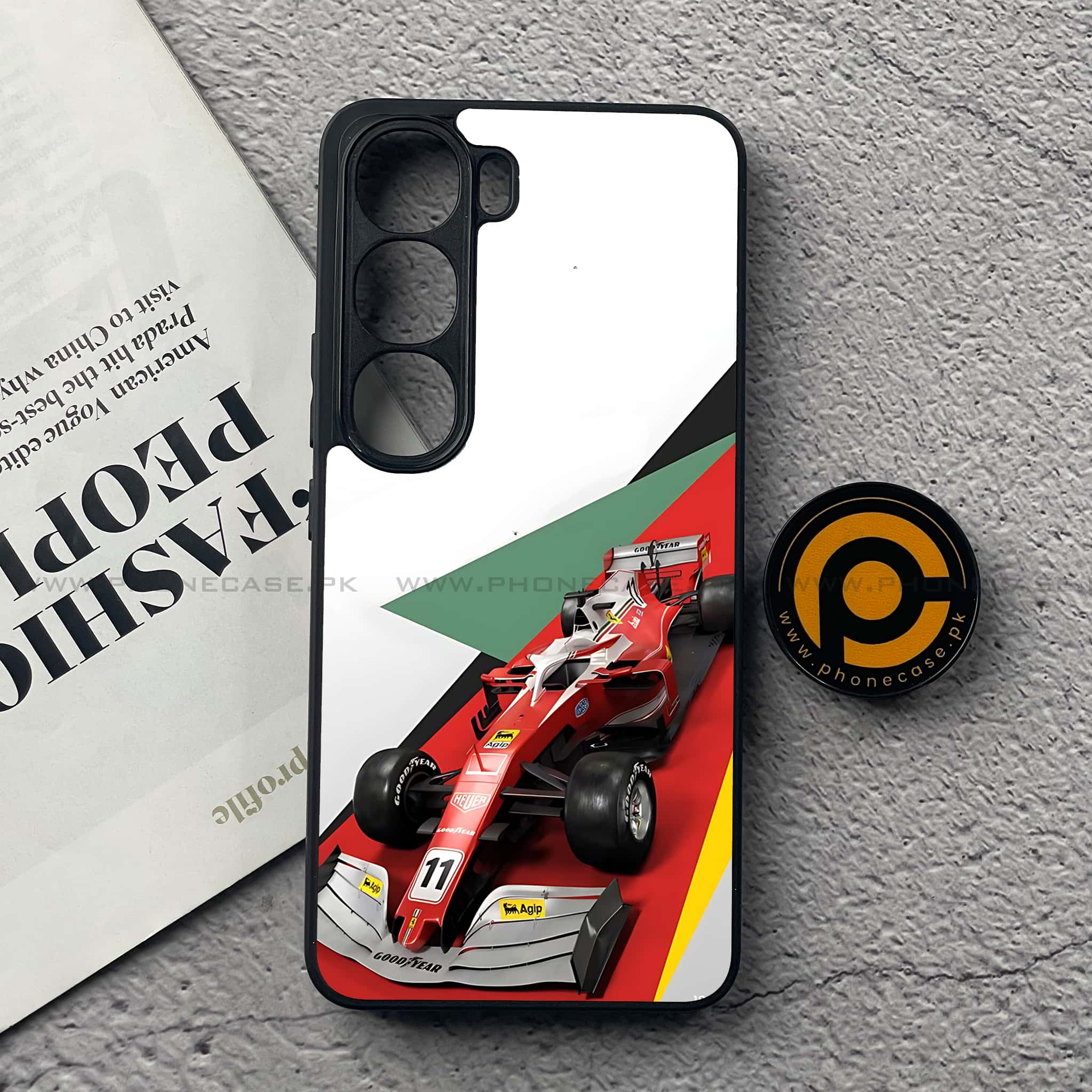 Vivo V40 Lite (IDN) - Formula 1 Design Series - Premium Metal Printed soft Bumper Shock Proof Case