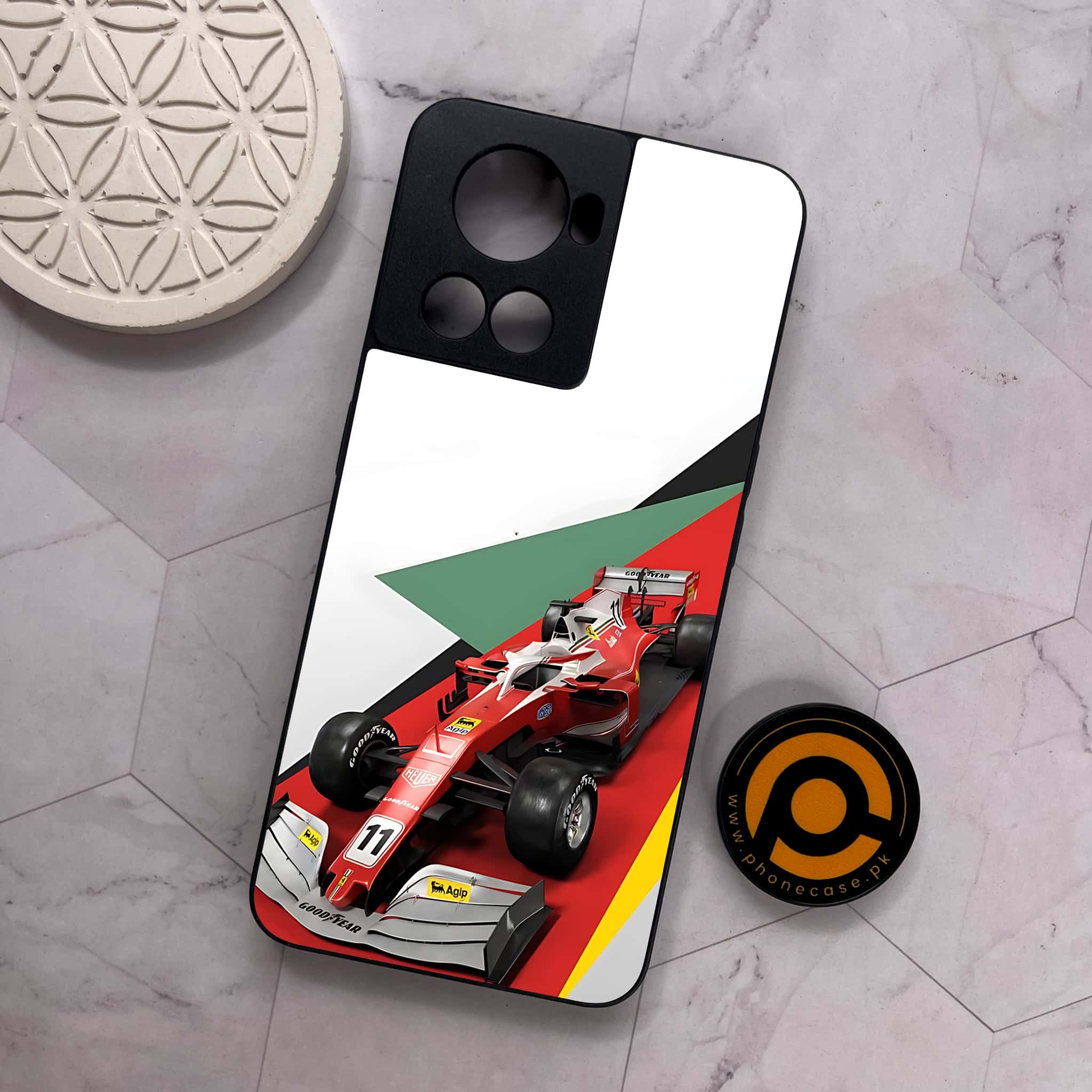 OnePlus 10R - Formula 1 Design - Premium Metal Printed soft Bumper shock Proof Case