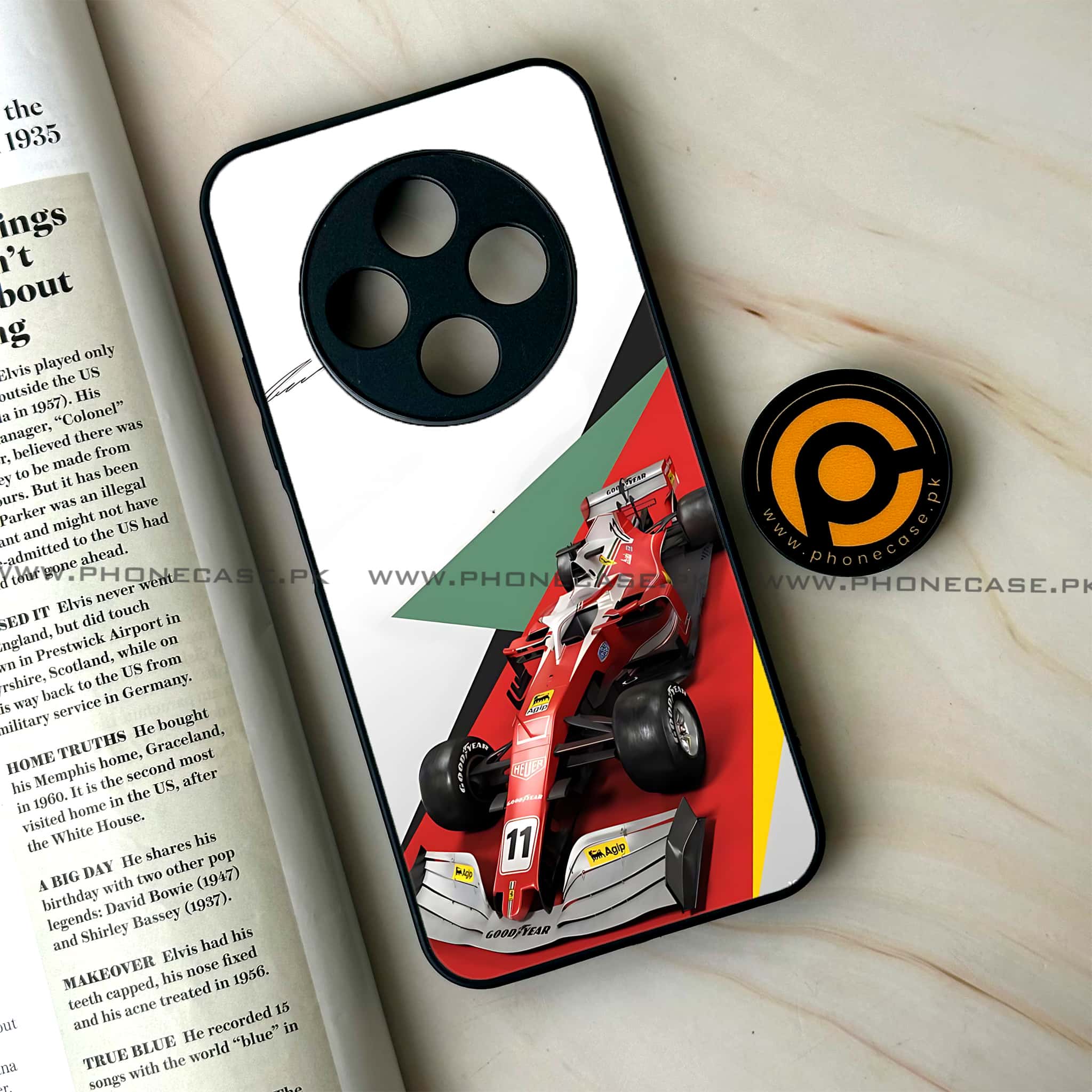 Oppo F27 Pro Plus - Formula 1 Design Series - Premium Metal Printed soft Bumper Shock Proof Case