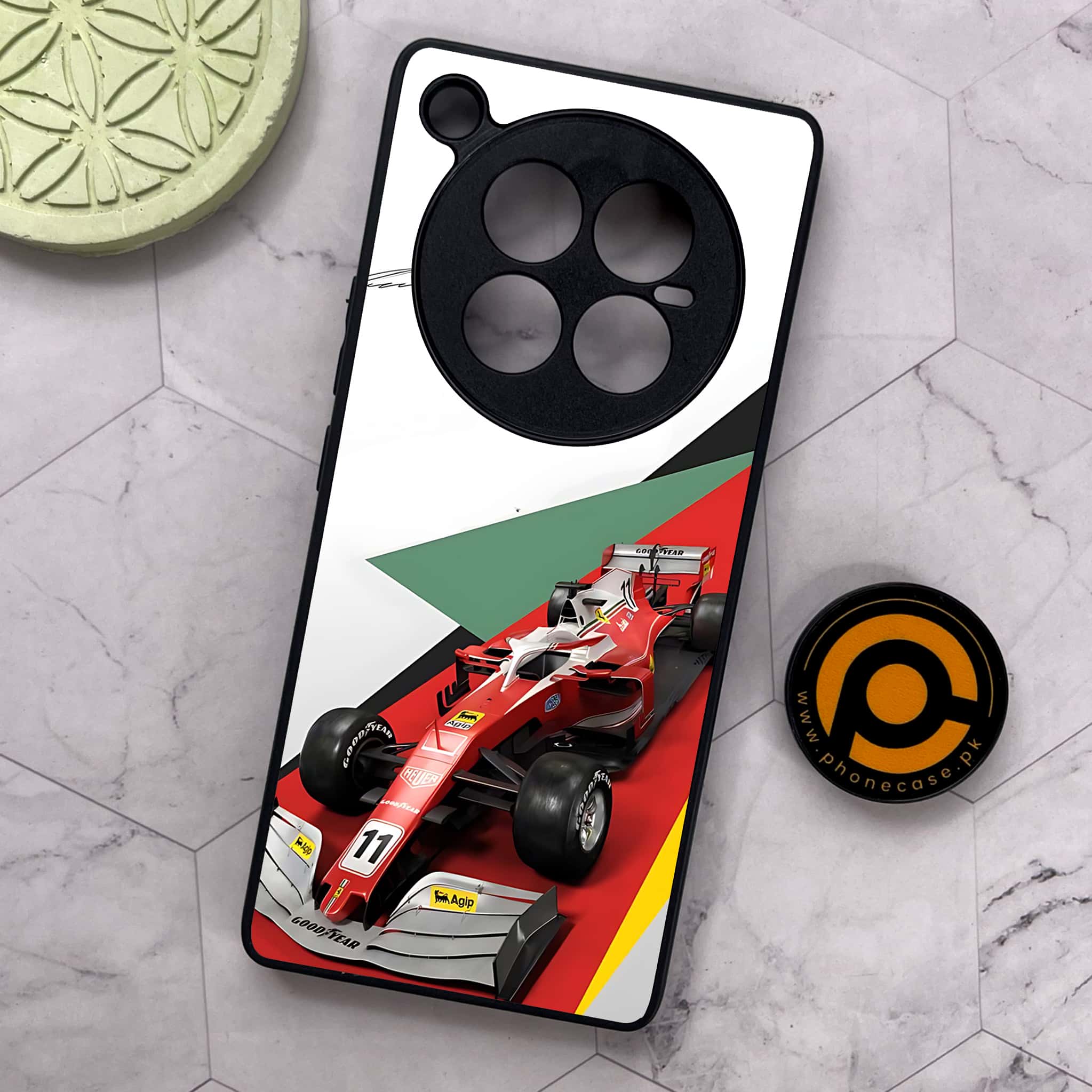 Infinix Zero 40 5G - Formula 1 Design Series - Premium Metal Printed soft Bumper shock Proof Case