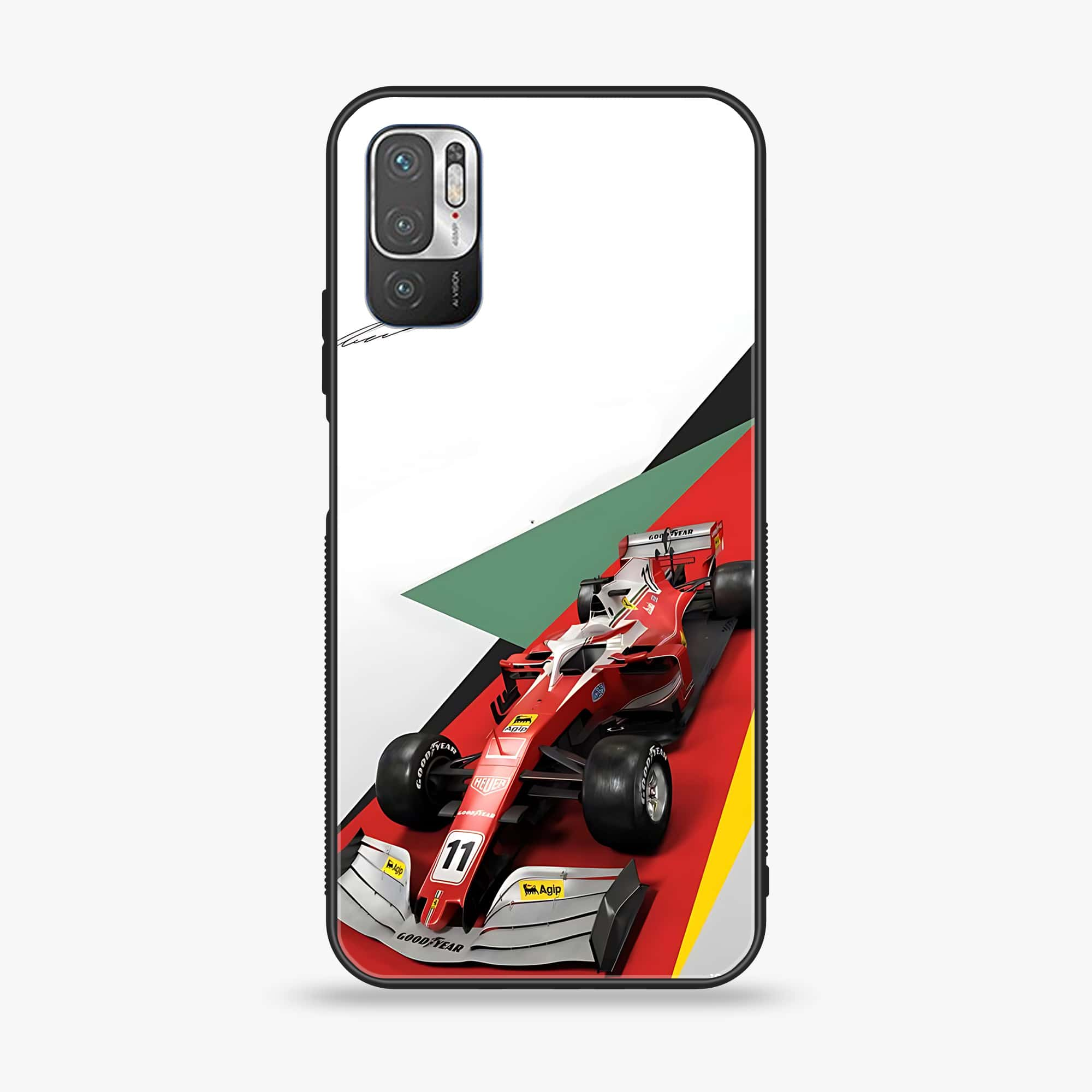 Xiaomi Redmi Note 10 5G - Formula 1 Design - Premium Printed Glass soft Bumper shock Proof Case