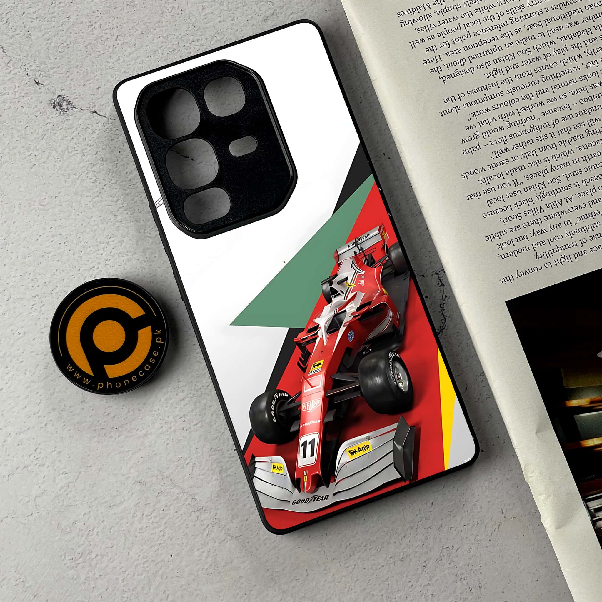 Infinix Note 50 - Formula 1 Design Series - Premium Metal Printed Soft Bumper Shockproof Case