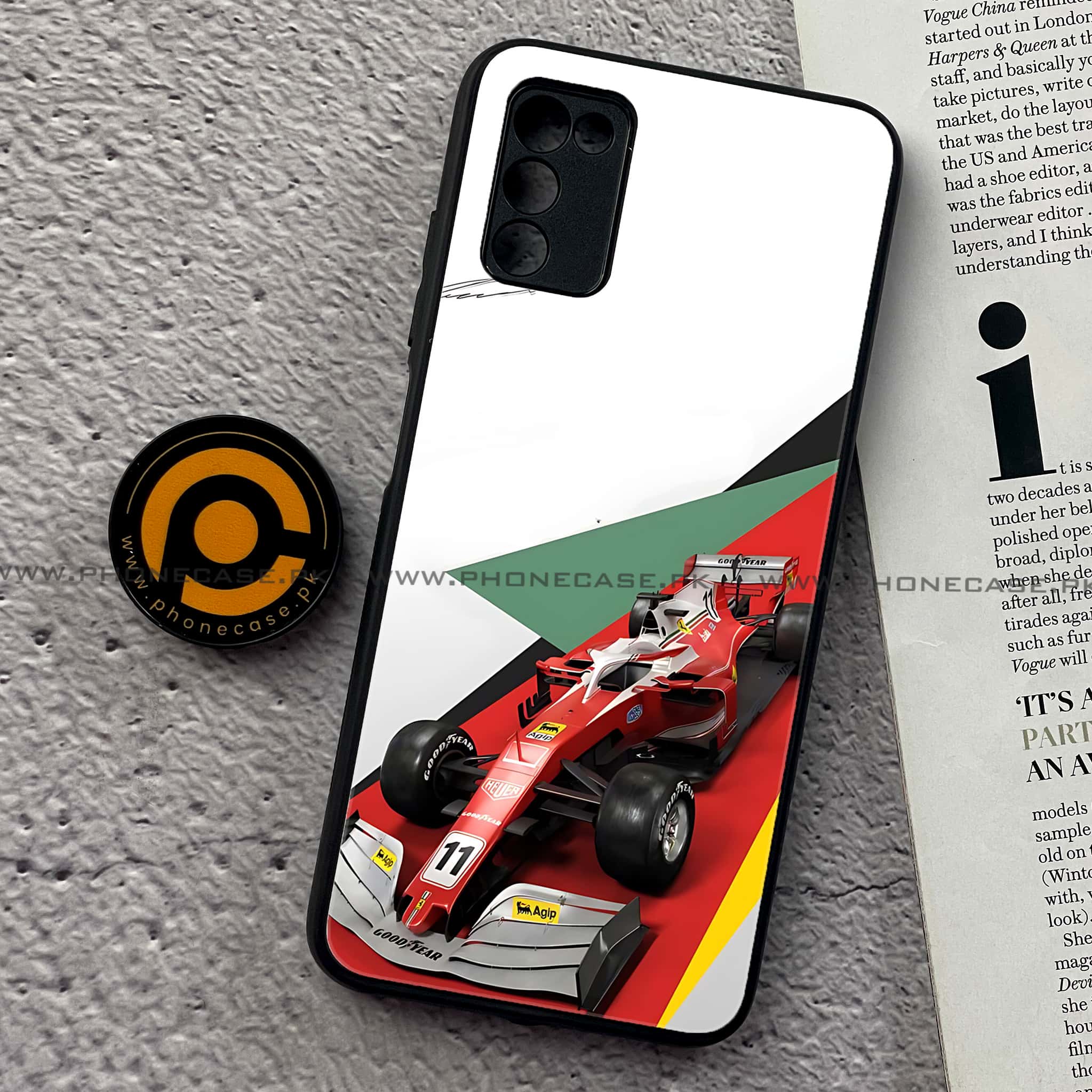 Samsung Galaxy A02s - Formula 1 Design Series - Premium Printed Metal soft Bumper shock Proof Case