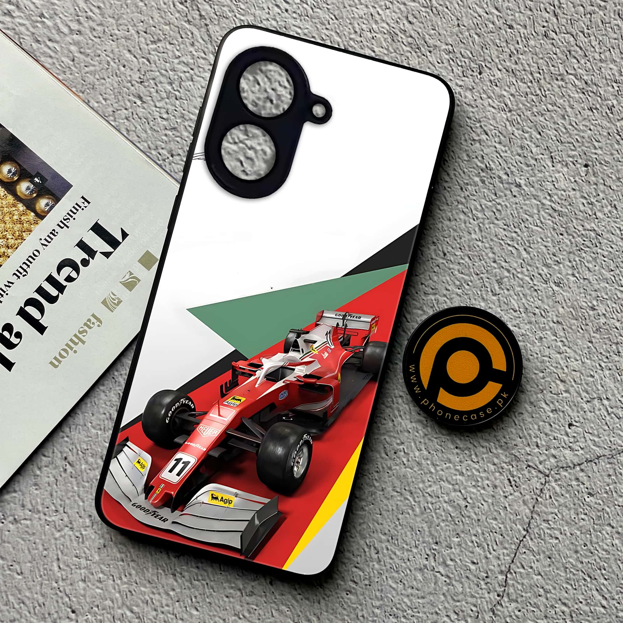 Xiaomi Redmi A5 - Formula 1 Design Series - Premium Metal Printed soft Bumper shock Proof Case
