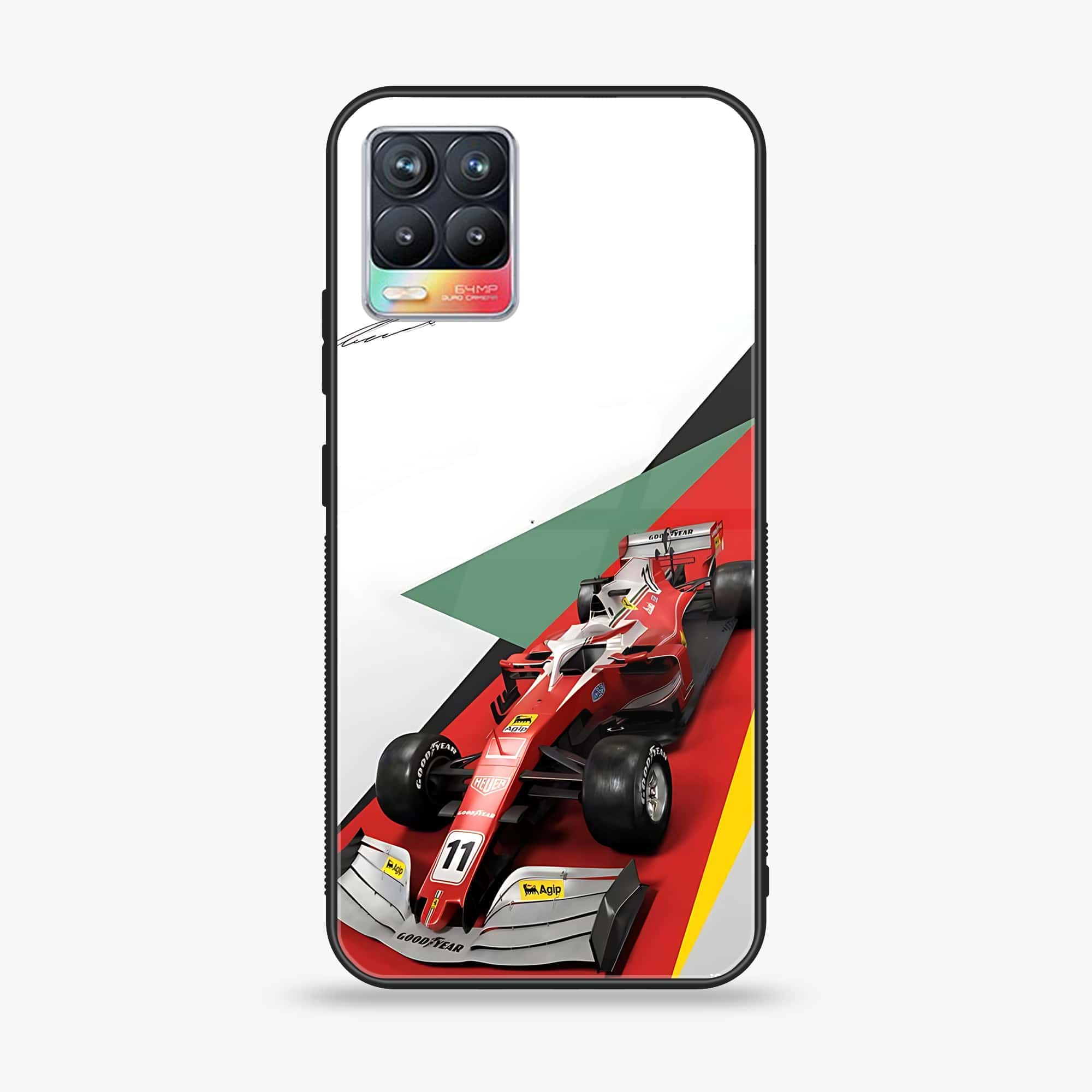 Realme 8 Pro - Formula 1 Design Series - Premium Printed Glass soft Bumper shock Proof Case