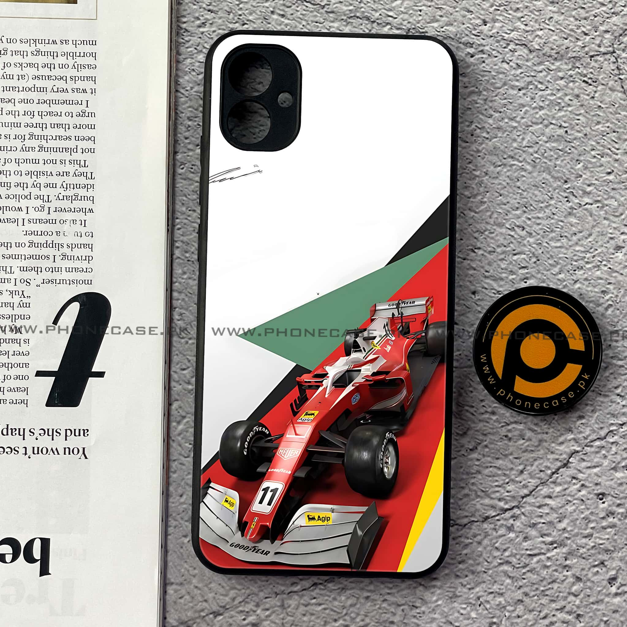 Samsung Galaxy A04e - Formula 1 Design - Premium Printed Glass soft Bumper shock Proof Case