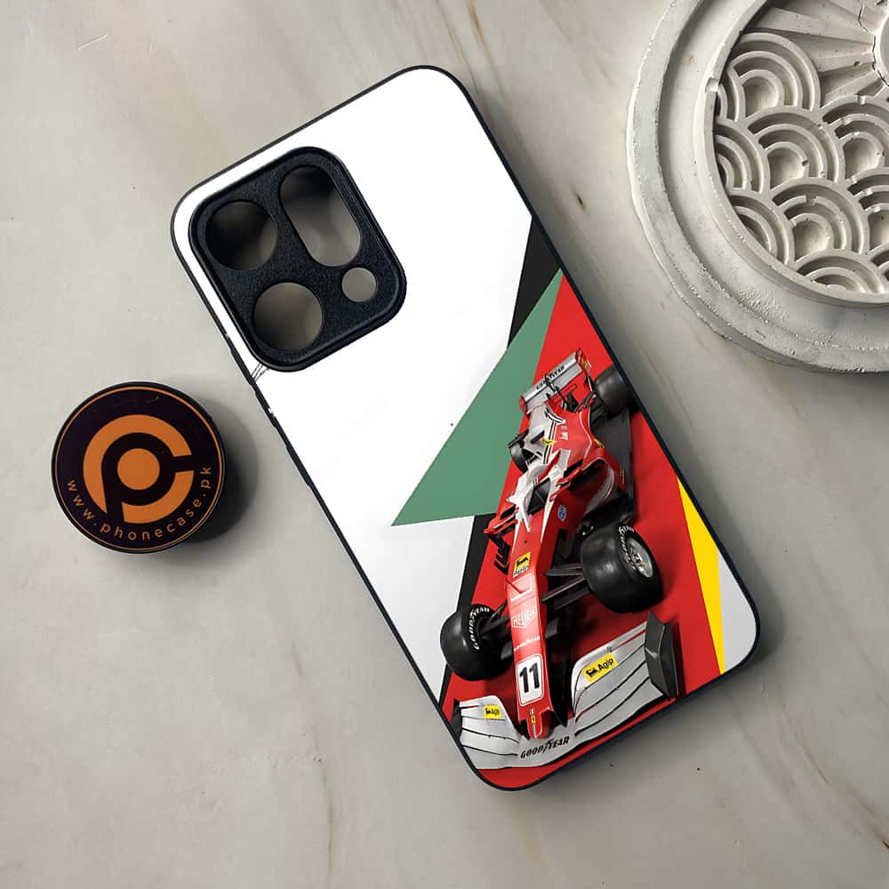 Oppo Reno 14 5G - Formula 1 Design Series - Premium Metal Printed soft Bumper shock Proof Case