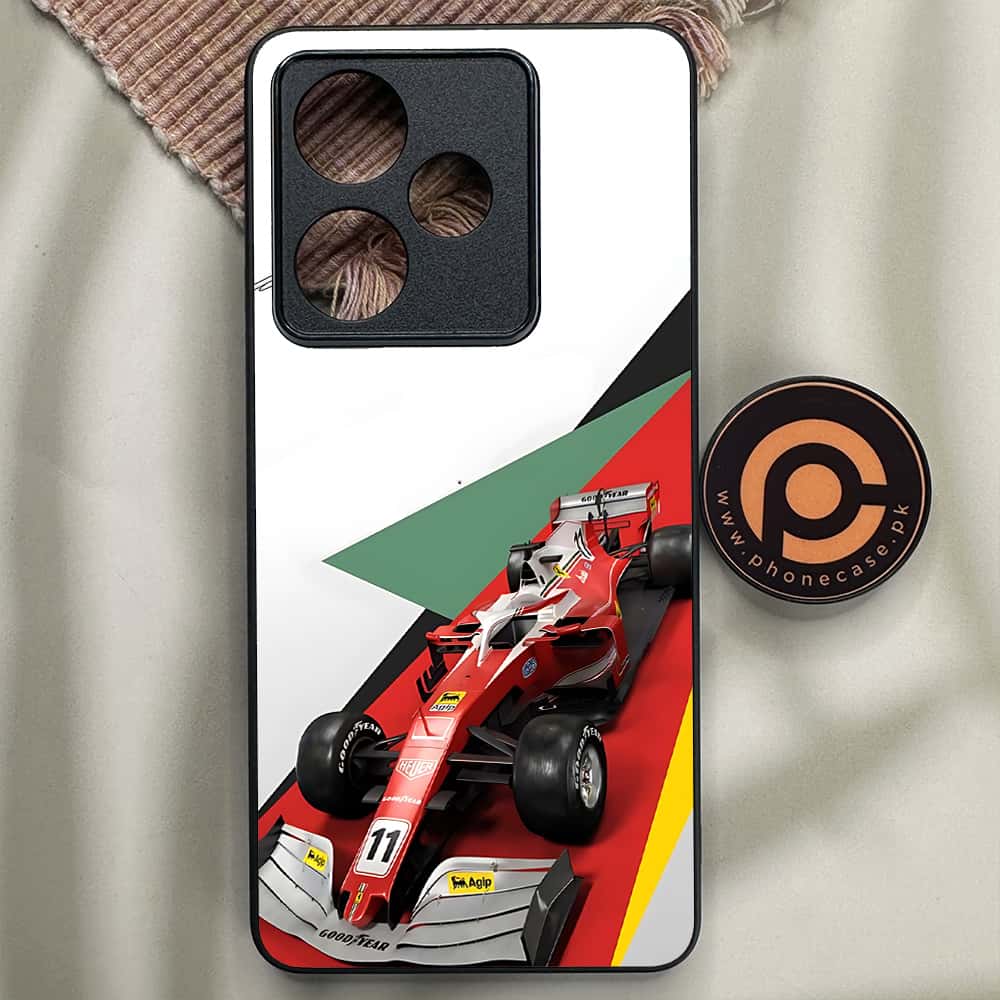 Realme GT 7 - Formula 1 Design Series - Premium Metal Printed soft Bumper shock Proof Case