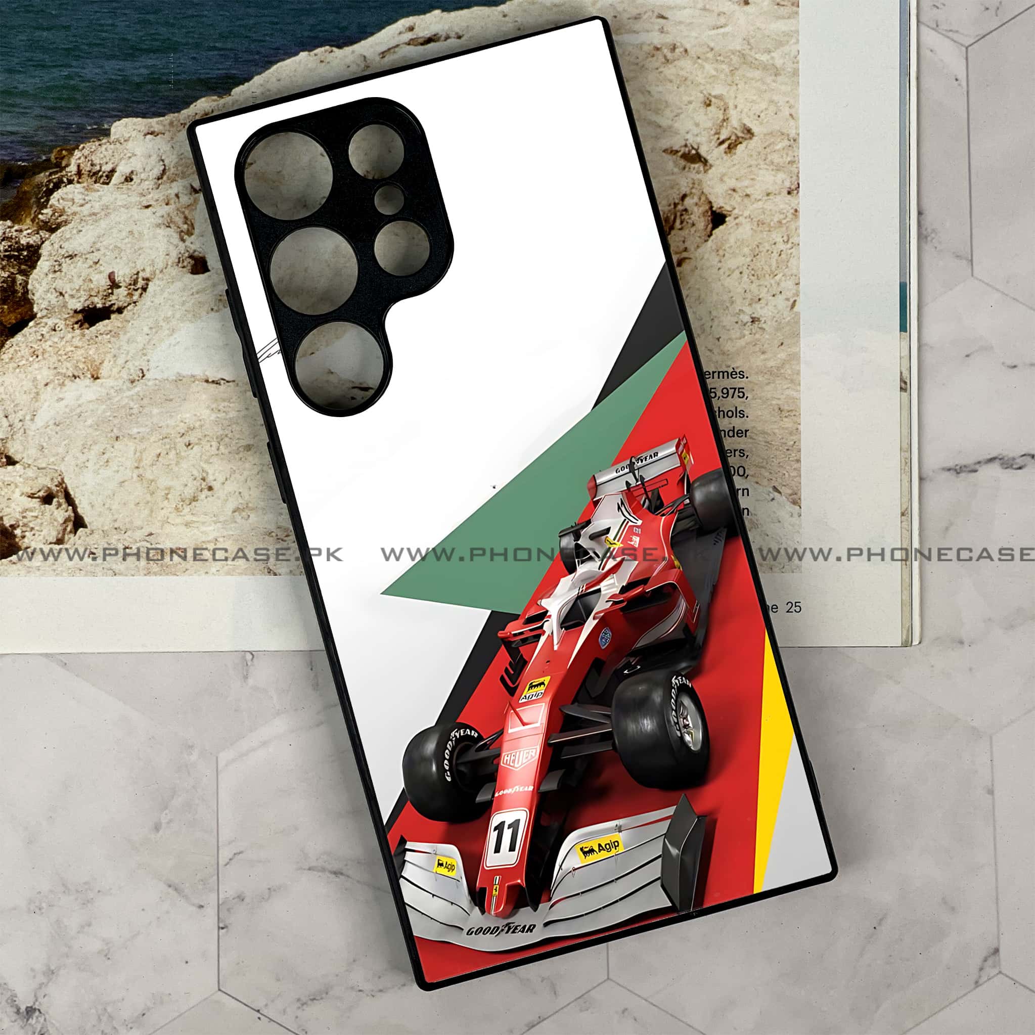 Samsung Galaxy S22 Ultra - Formula 1 Design - Premium Metal Printed soft Bumper shock Proof Case