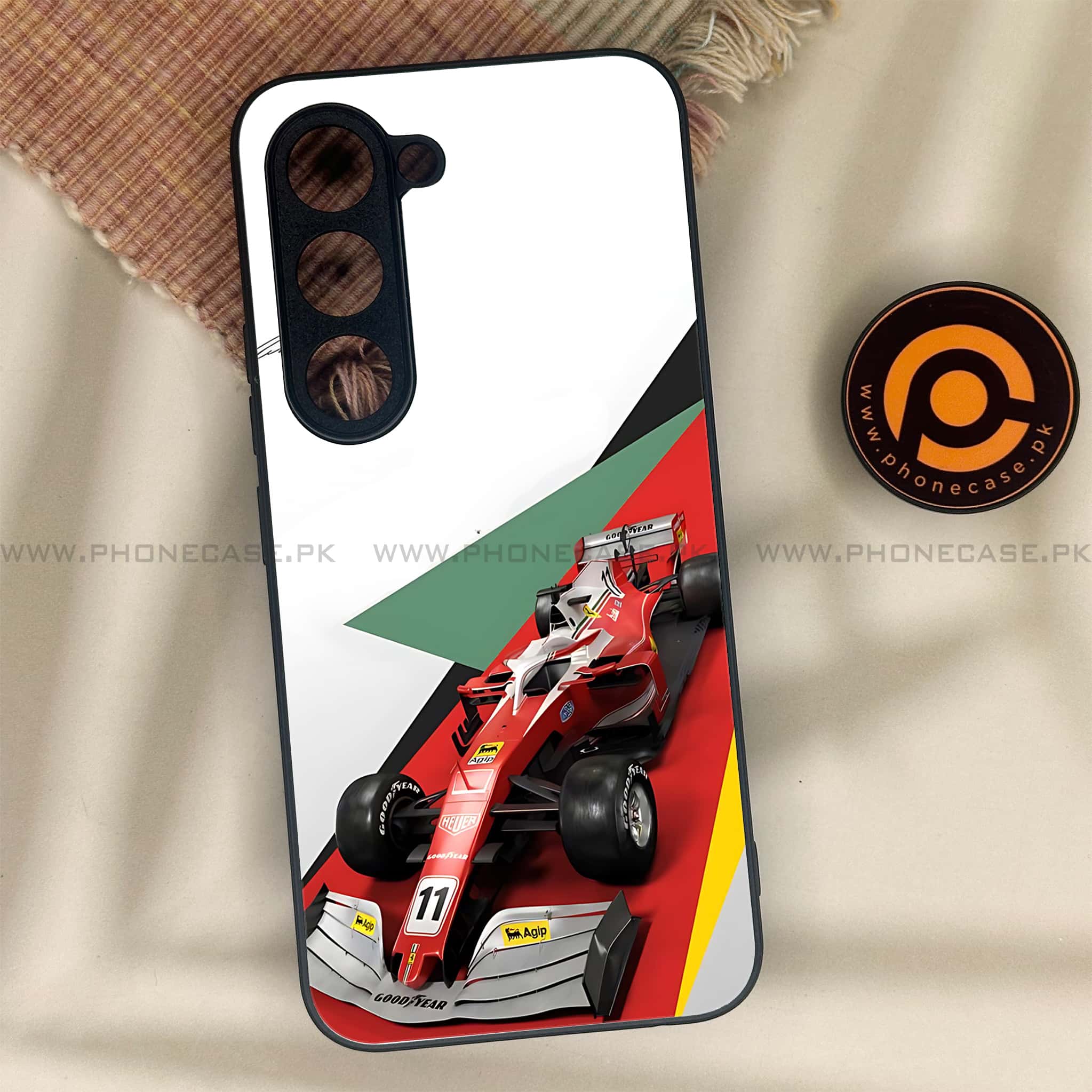 Tecno Spark 40 Pro - Formula 1 Design Series - Premium Metal Printed soft Bumper shock Proof Case