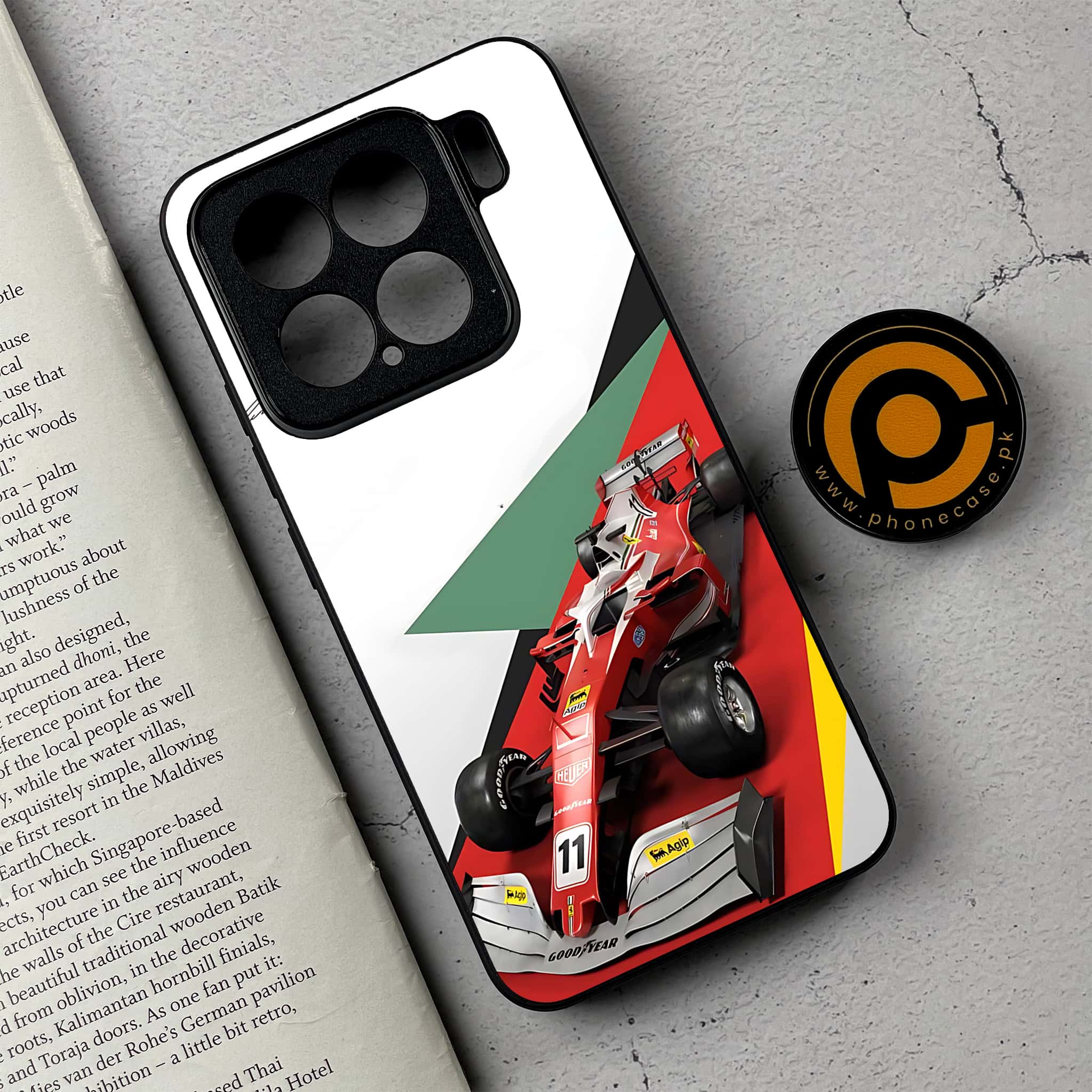Xiaomi 15 - Formula 1 Design - Premium Metal Printed soft Bumper shock Proof Case