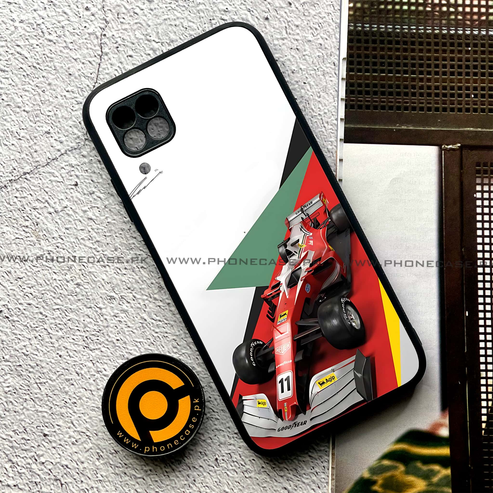 Huawei P40 Lite - Formula 1 Design - Premium Printed Glass soft Bumper shock Proof Case