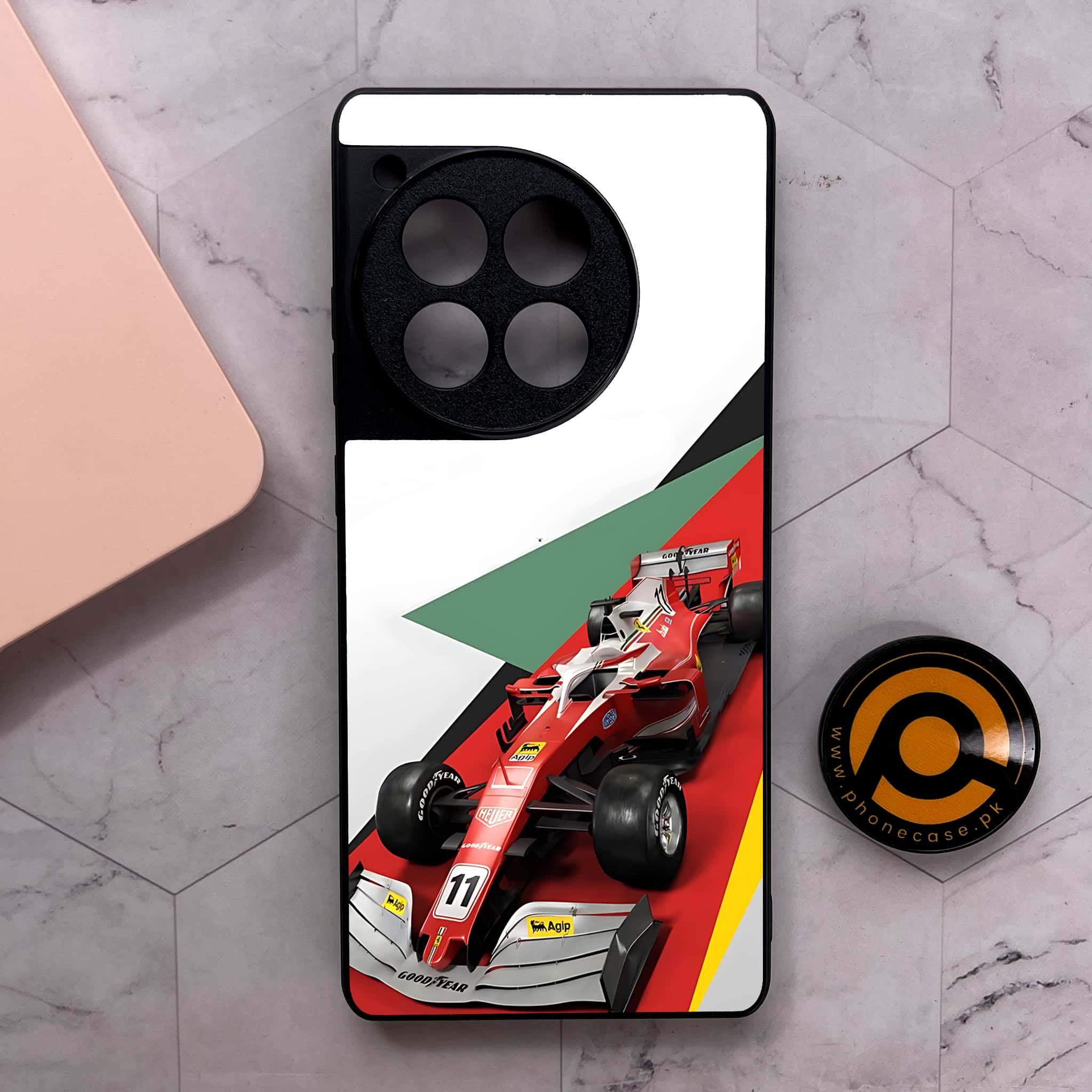 OnePlus 12R - Formula 1 Design Series - Premium Metal Printed soft Bumper shock Proof Case