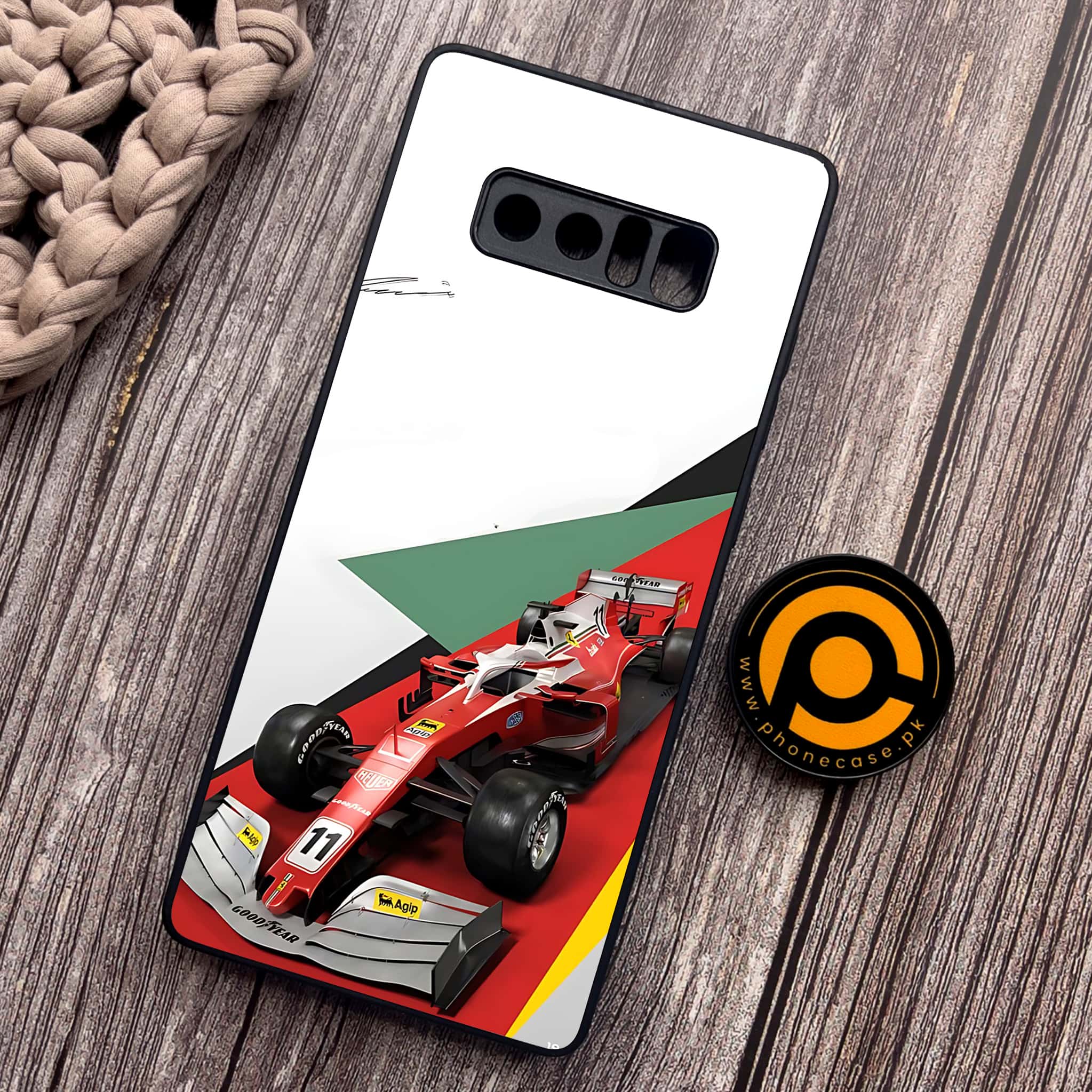 Samsung Galaxy Note 8 - Formula 1 Design Series - Premium Metal Printed soft Bumper shock Proof Case