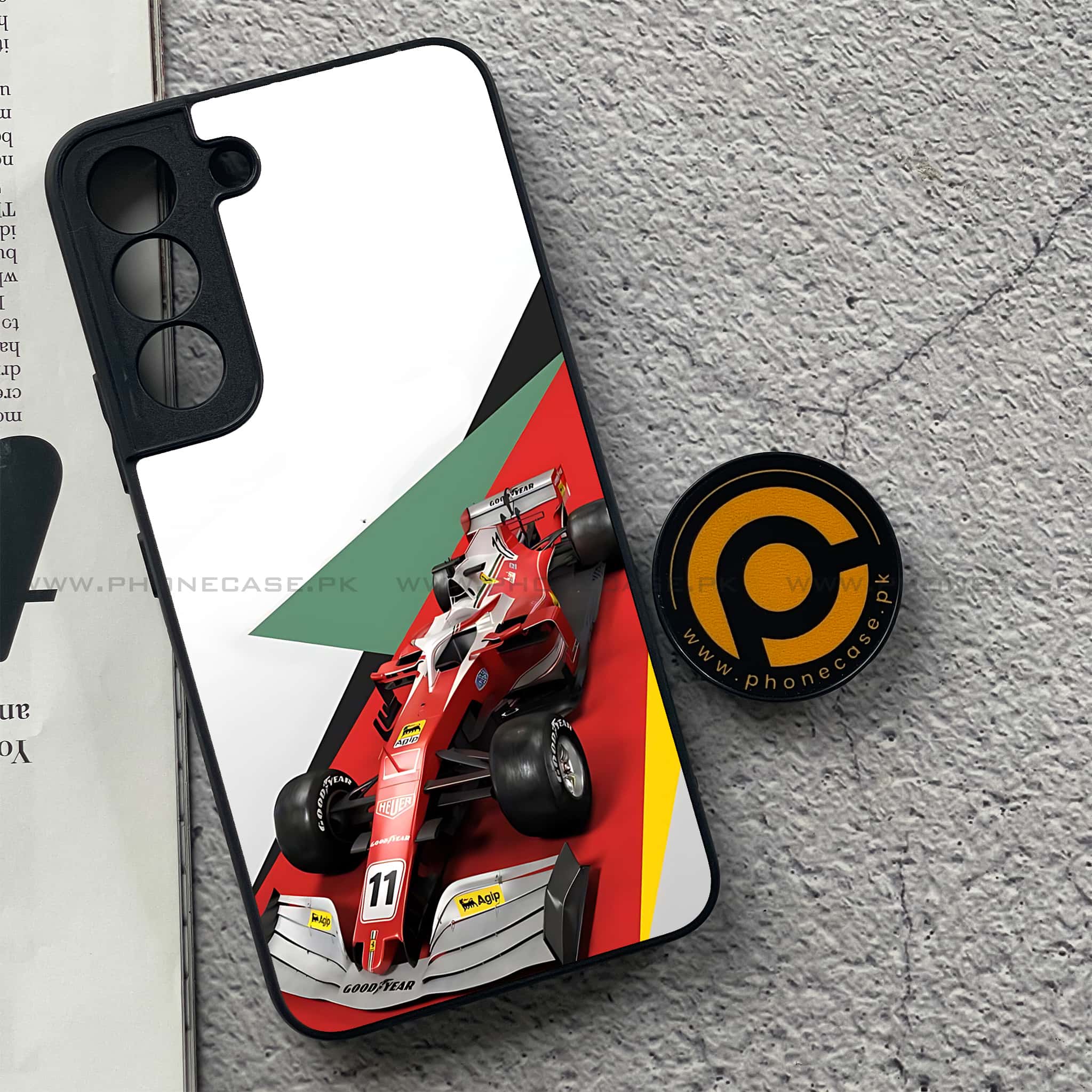 Samsung Galaxy S22 - Formula 1 Design Series - Premium Metal Printed soft Bumper shock Proof Case