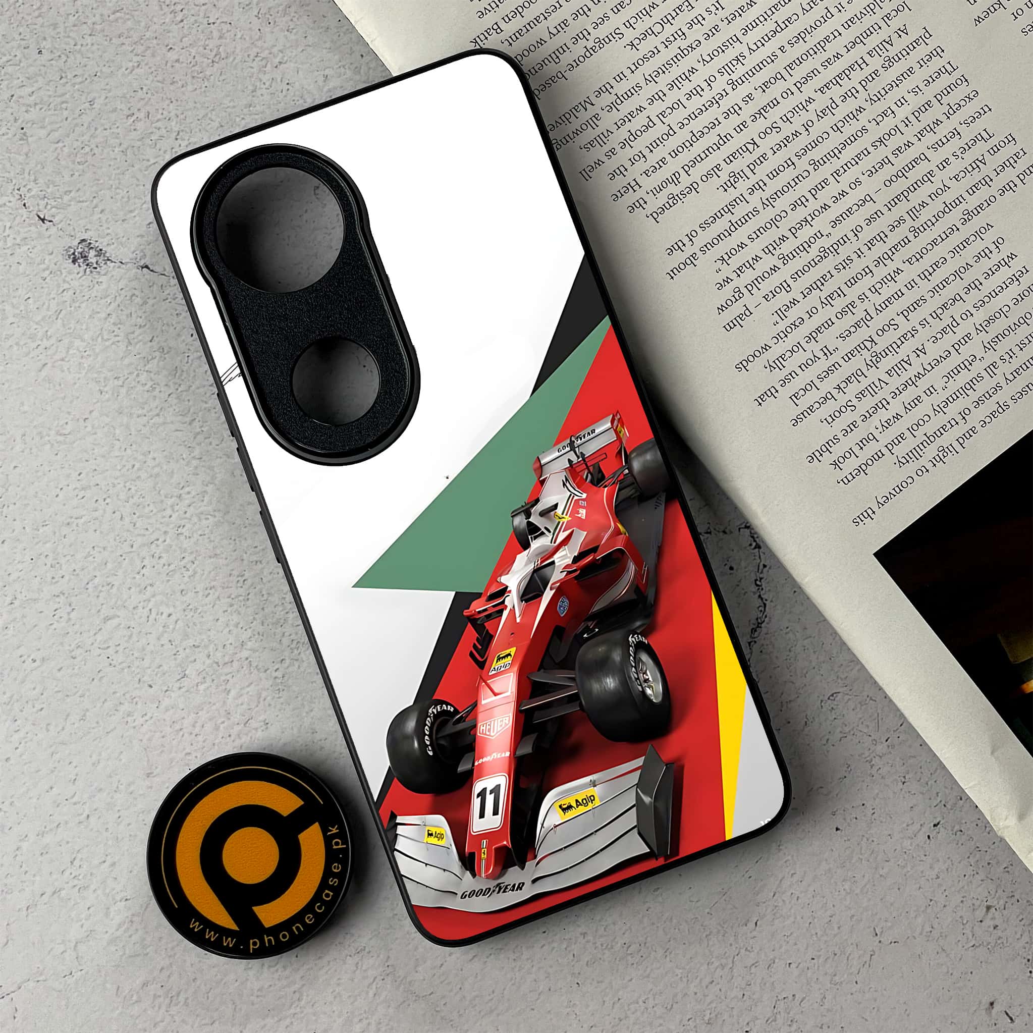 Vivo V50 - Formula 1 Design - Premium Metal Printed Soft Bumper Shockproof Case