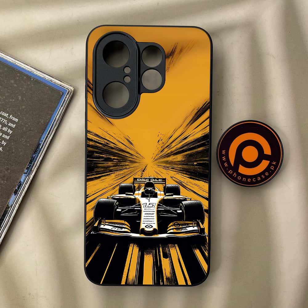 Vivo X200 FE - Formula 1 Design Series - Premium Metal Printed soft Bumper Shock Proof Case