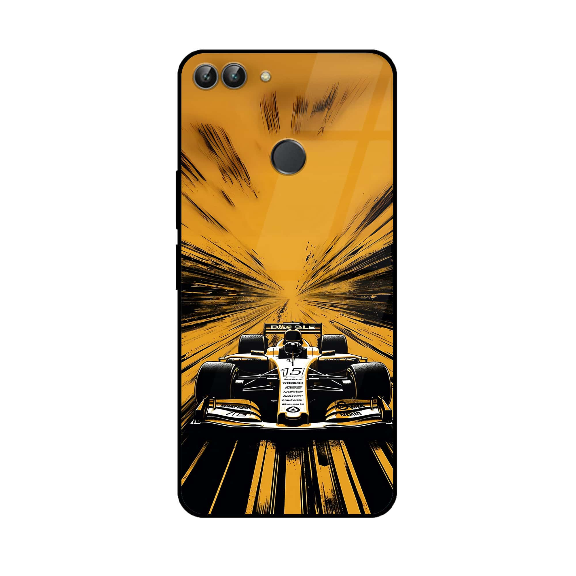 Huawei P Smart - Formula 1 Design - Premium Printed Glass soft Bumper shock Proof Case