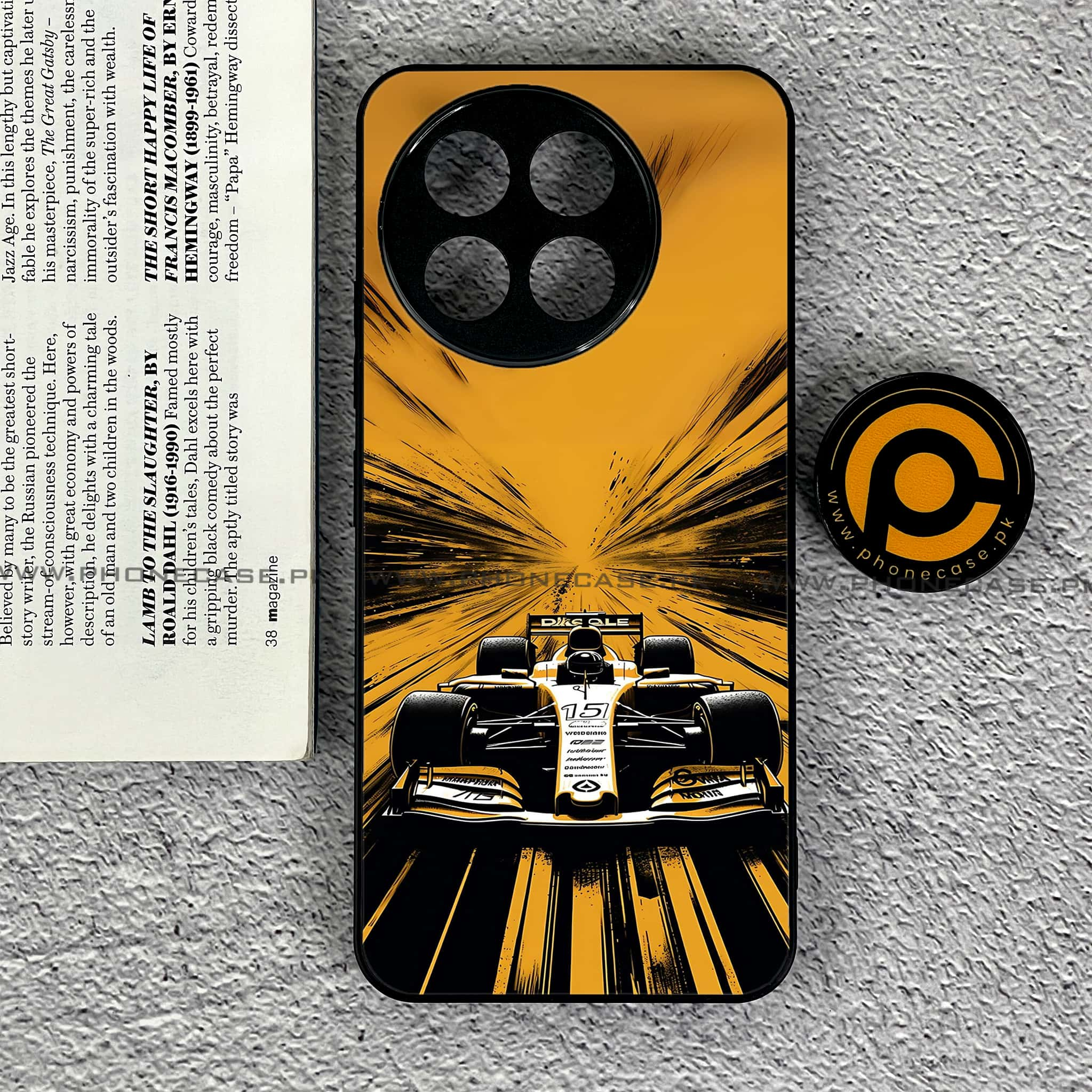 Tecno Spark 30 Pro - Formula 1 Design Series - Premium Printed Glass soft Bumper shock Proof Case