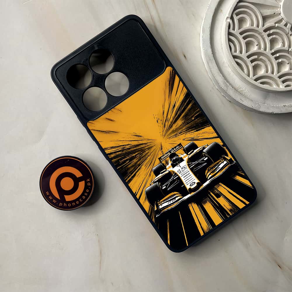 Xiaomi Poco F6 Pro - Formula 1 Design Series - Premium Metal Printed soft Bumper shock Proof Case