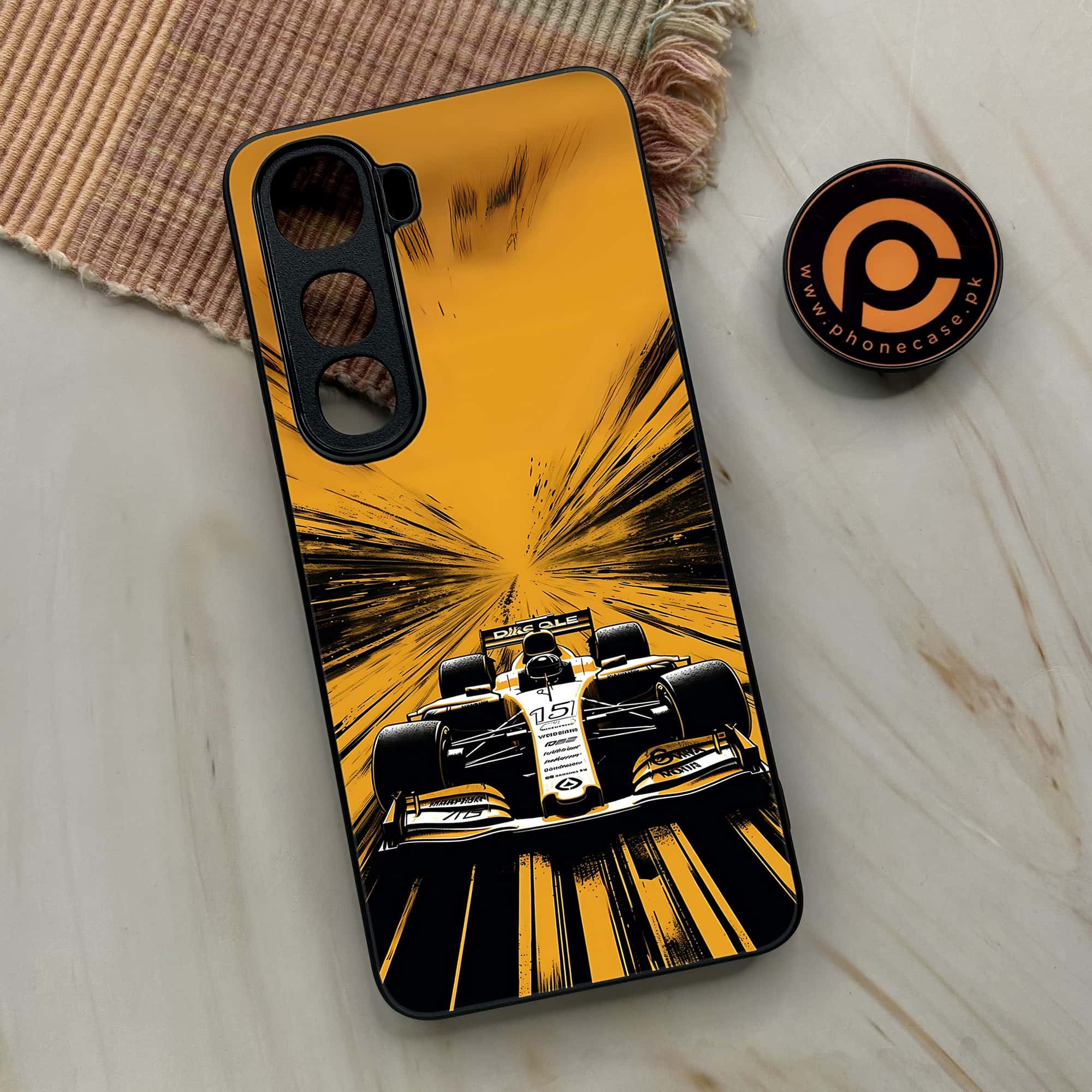 Vivo Y400 - Formula 1 Design Series - Premium Metal Printed soft Bumper shock Proof Case