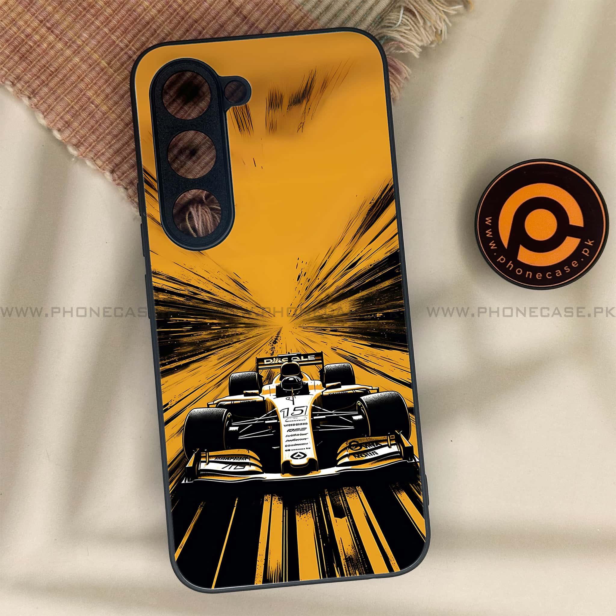 Tecno Spark 40 Pro - Formula 1 Design Series - Premium Metal Printed soft Bumper shock Proof Case
